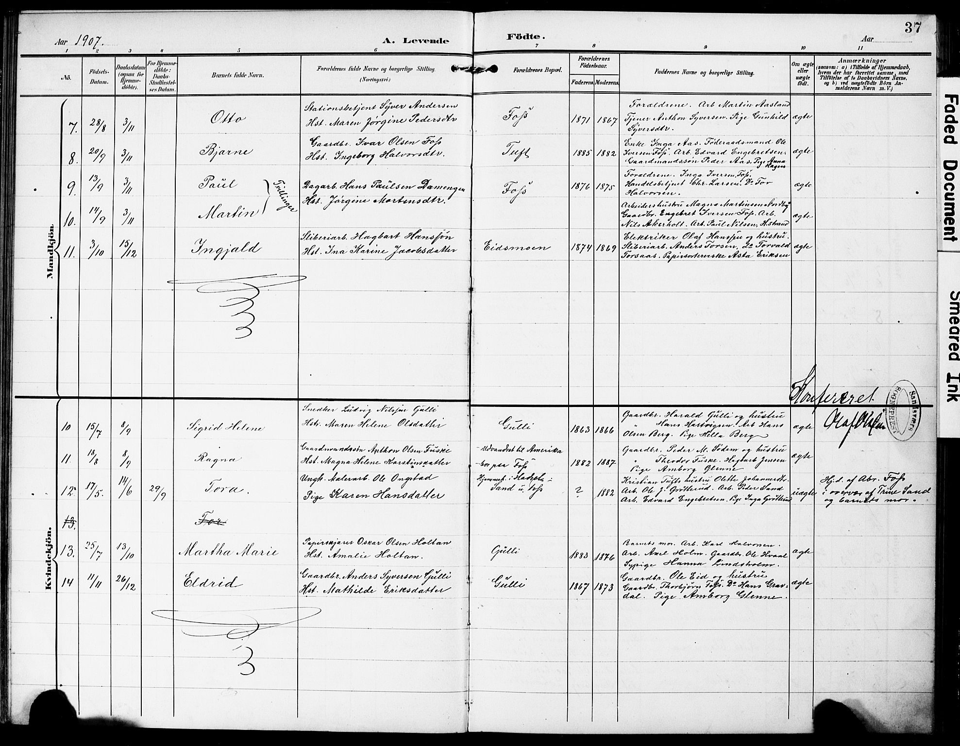 Sandsvær kirkebøker, AV/SAKO-A-244/G/Gc/L0001: Parish register (copy) no. III 1, 1878-1928, p. 37