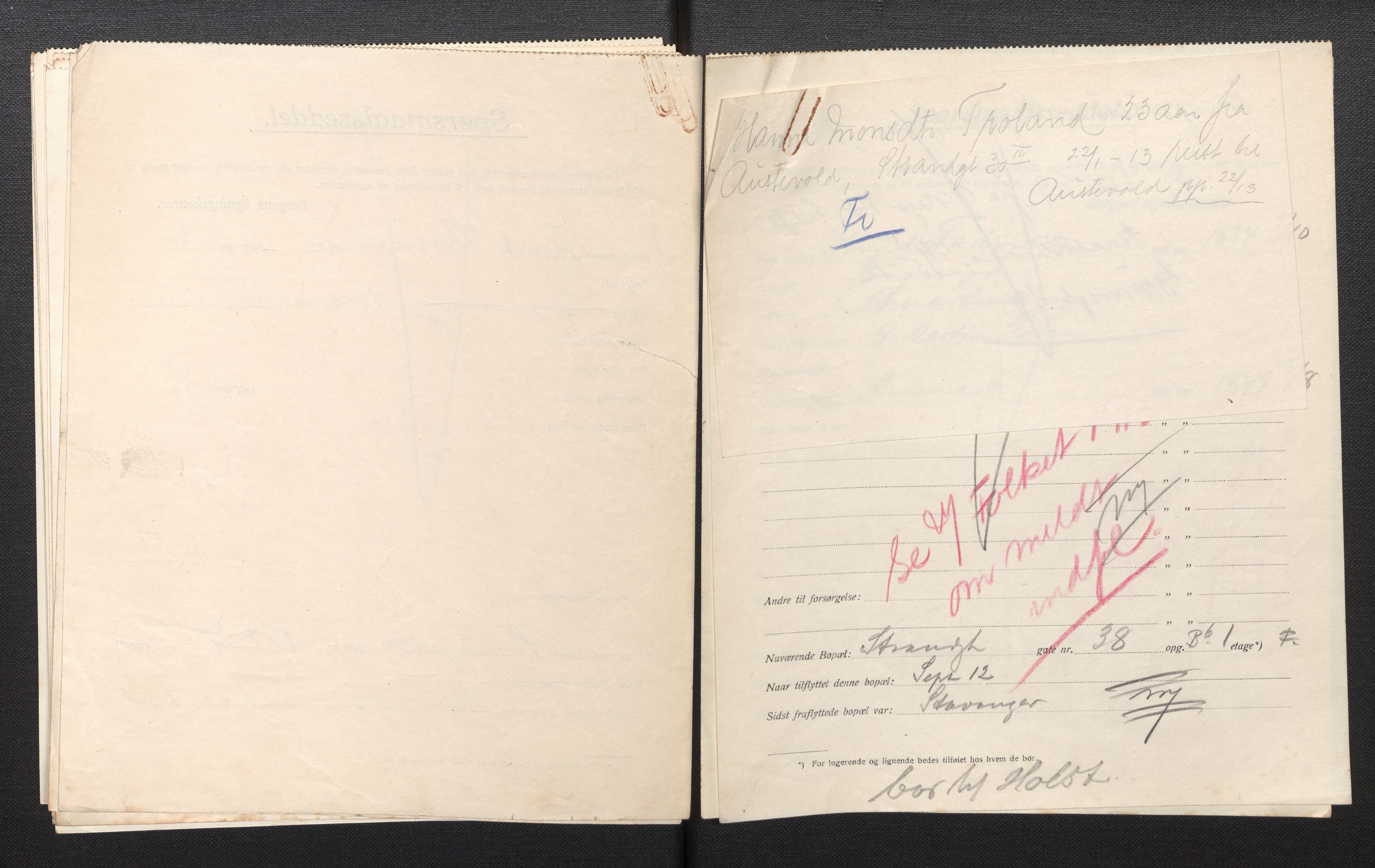 SAB, Municipal Census 1913 for Bergen, 1913, p. 59