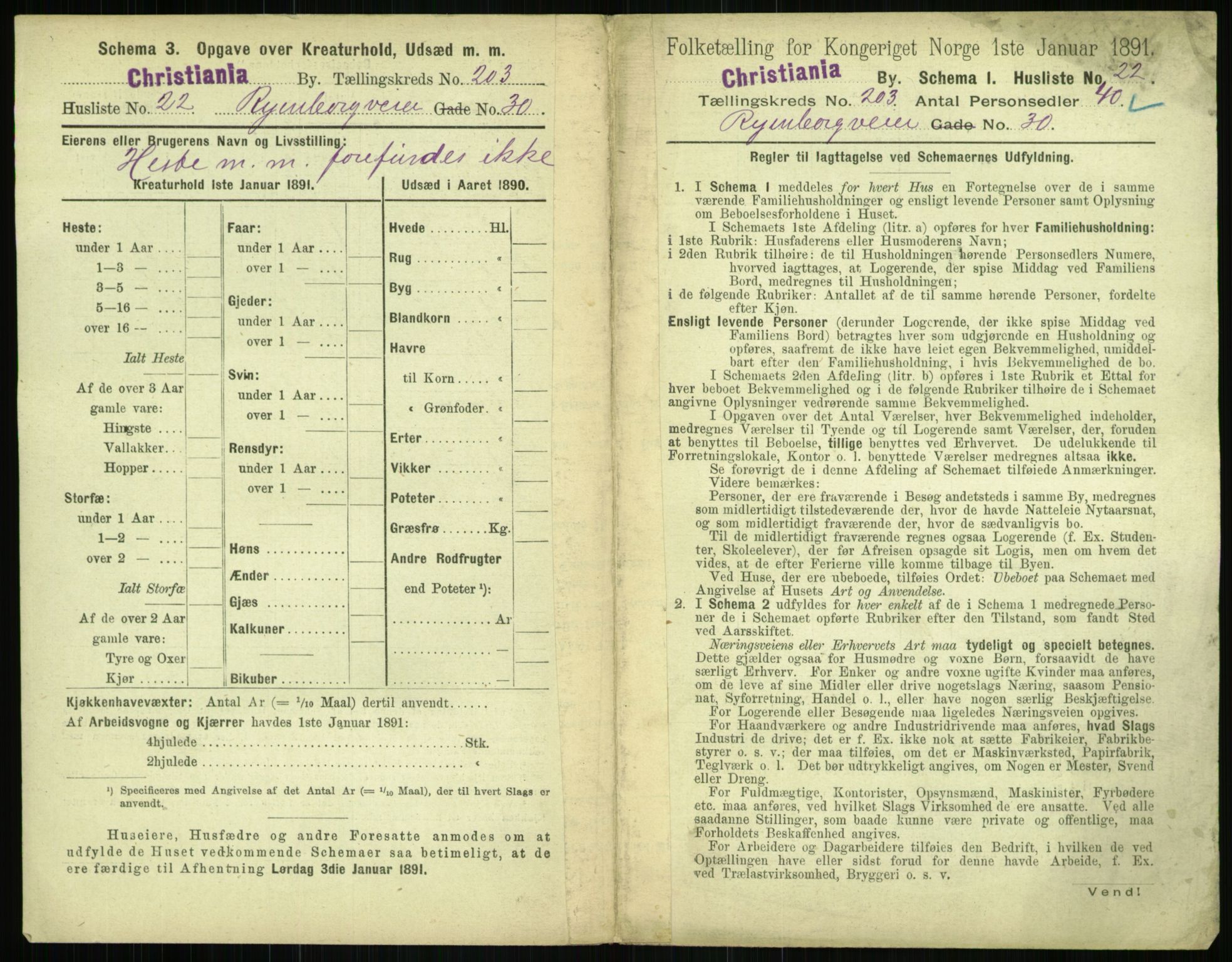 RA, 1891 census for 0301 Kristiania, 1891, p. 122088