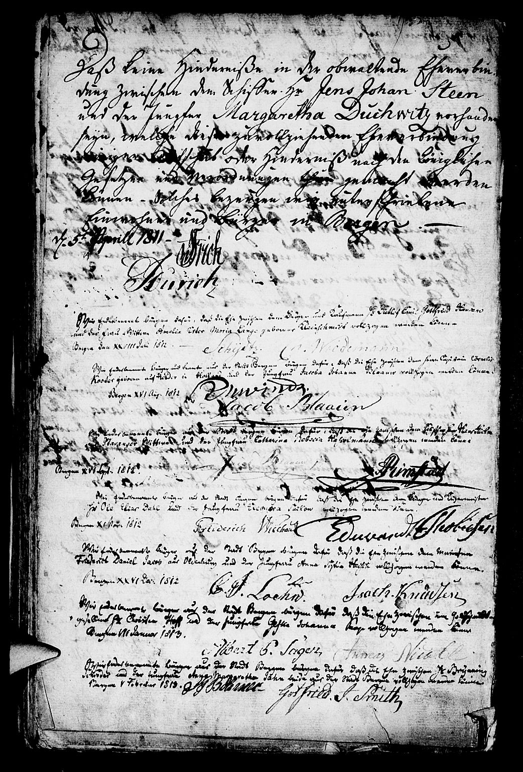 Mariakirken Sokneprestembete, SAB/A-76901/H/Haa/L0003: Parish register (official) no. A 3, 1786-1815, p. 190