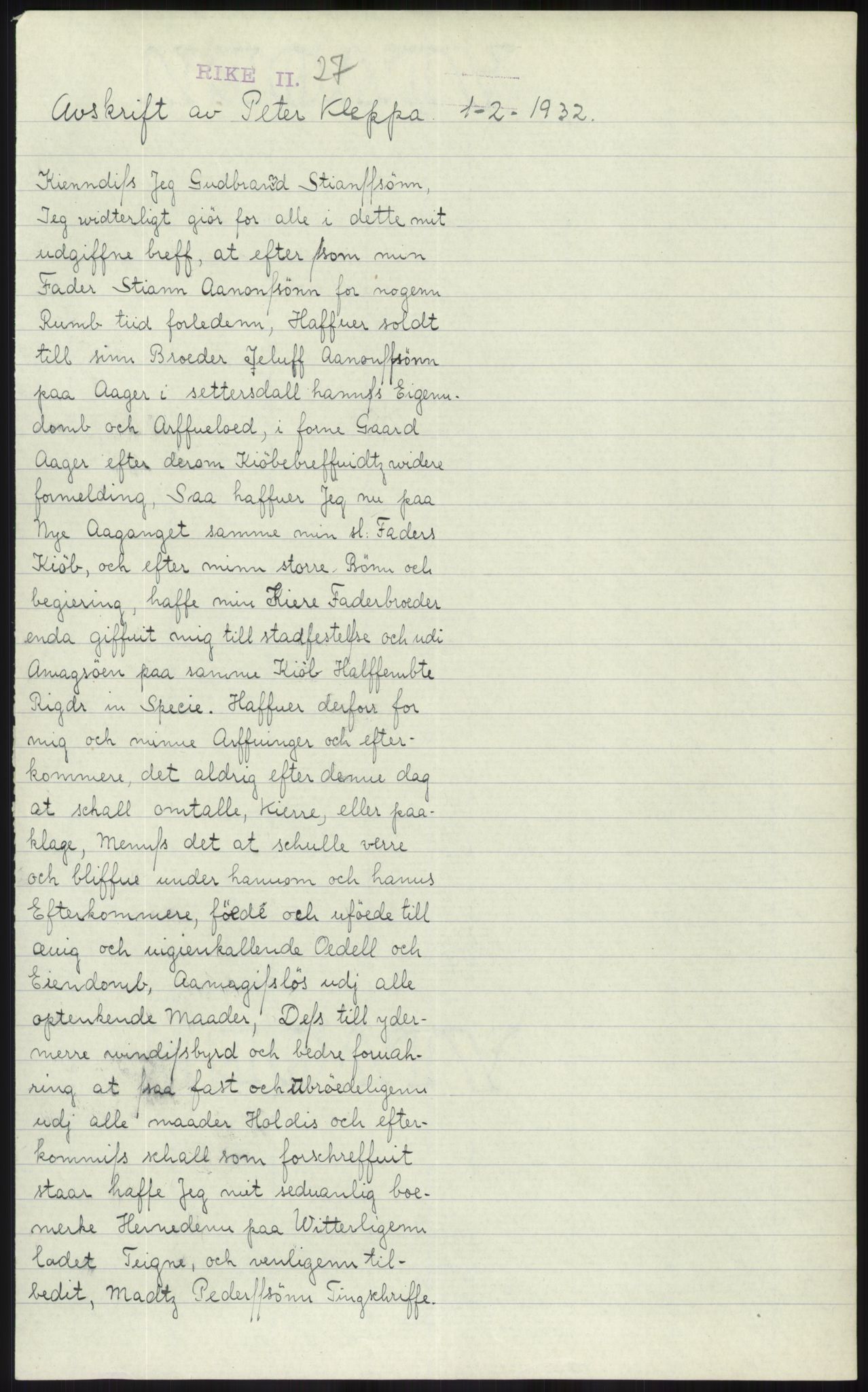 Samlinger til kildeutgivelse, Diplomavskriftsamlingen, AV/RA-EA-4053/H/Ha, p. 779