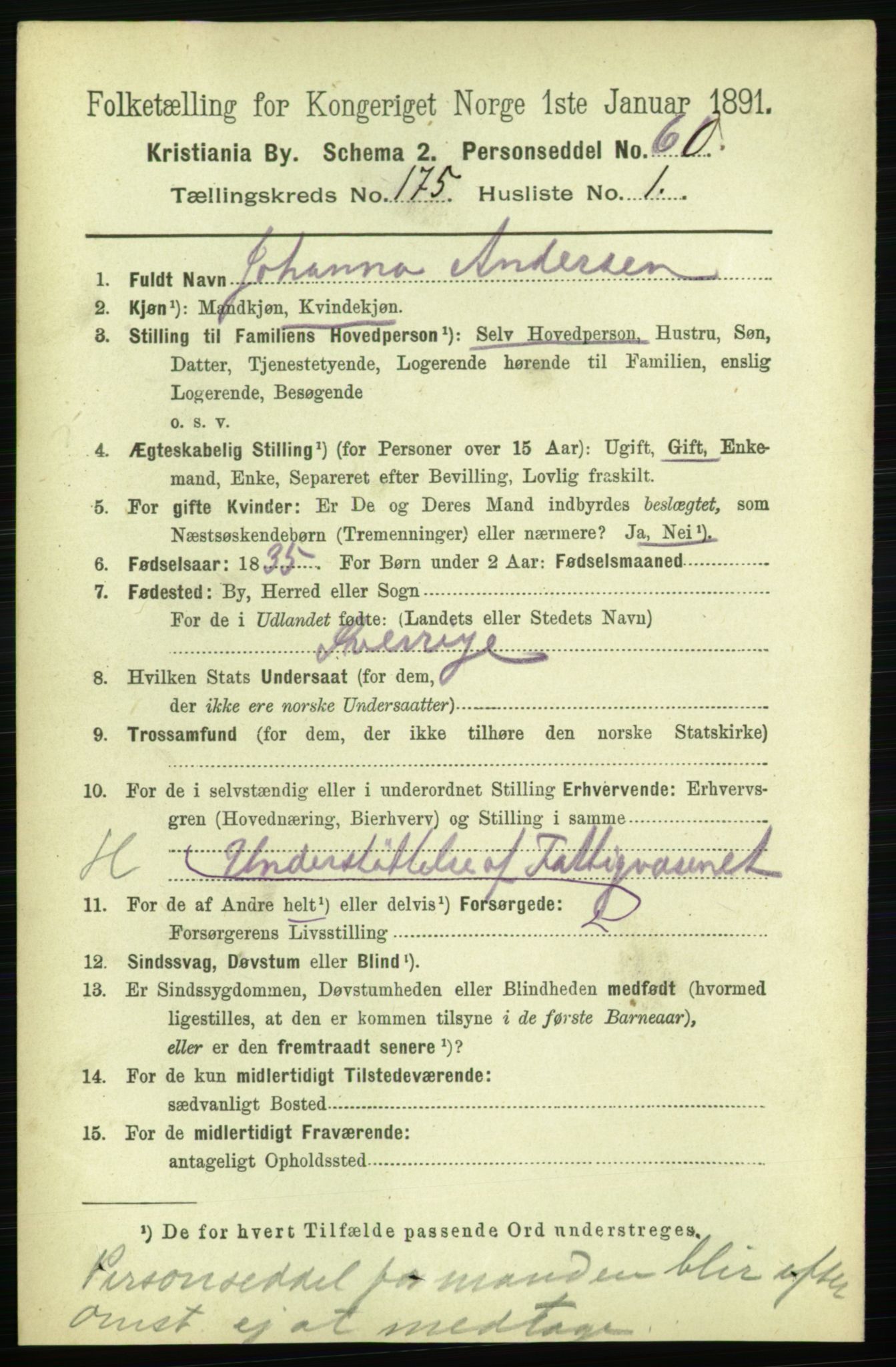 RA, 1891 census for 0301 Kristiania, 1891, p. 104807