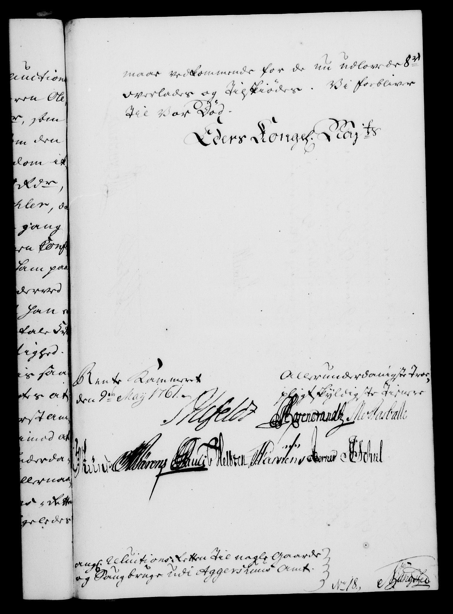 Rentekammeret, Kammerkanselliet, AV/RA-EA-3111/G/Gf/Gfa/L0043: Norsk relasjons- og resolusjonsprotokoll (merket RK 52.43), 1761, p. 204