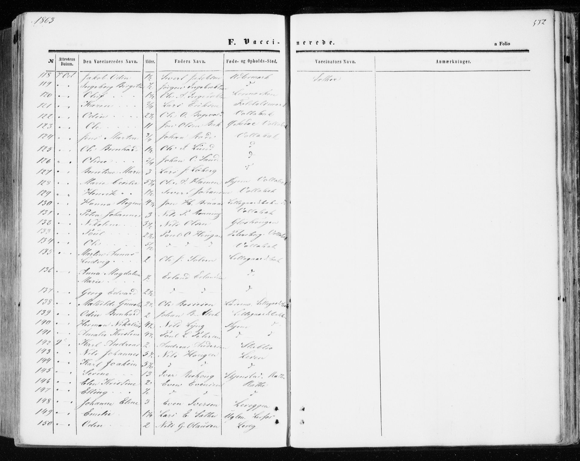 Ministerialprotokoller, klokkerbøker og fødselsregistre - Sør-Trøndelag, AV/SAT-A-1456/606/L0292: Parish register (official) no. 606A07, 1856-1865, p. 552