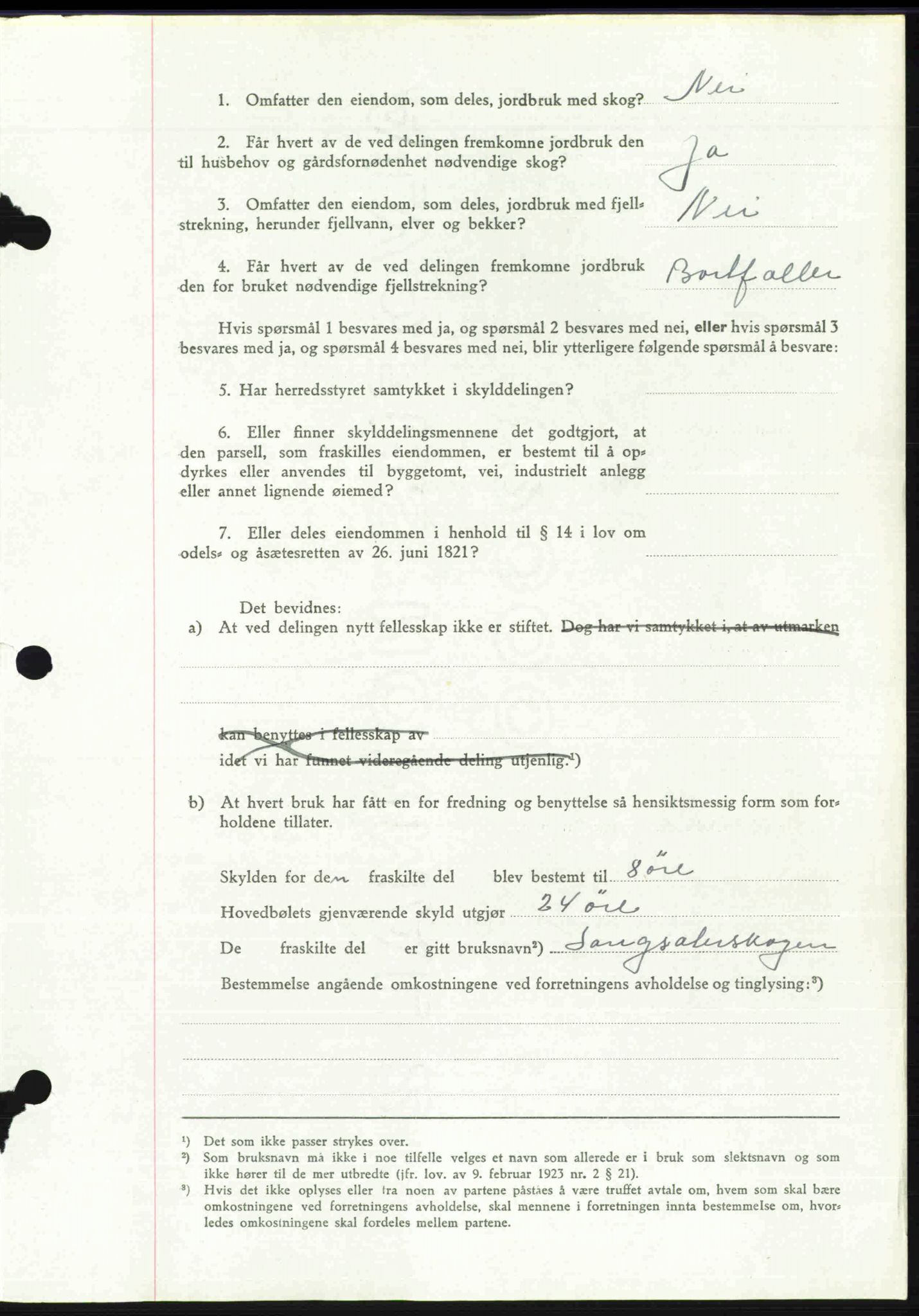 Toten tingrett, SAH/TING-006/H/Hb/Hbc/L0006: Mortgage book no. Hbc-06, 1939-1939, Diary no: : 2249/1939