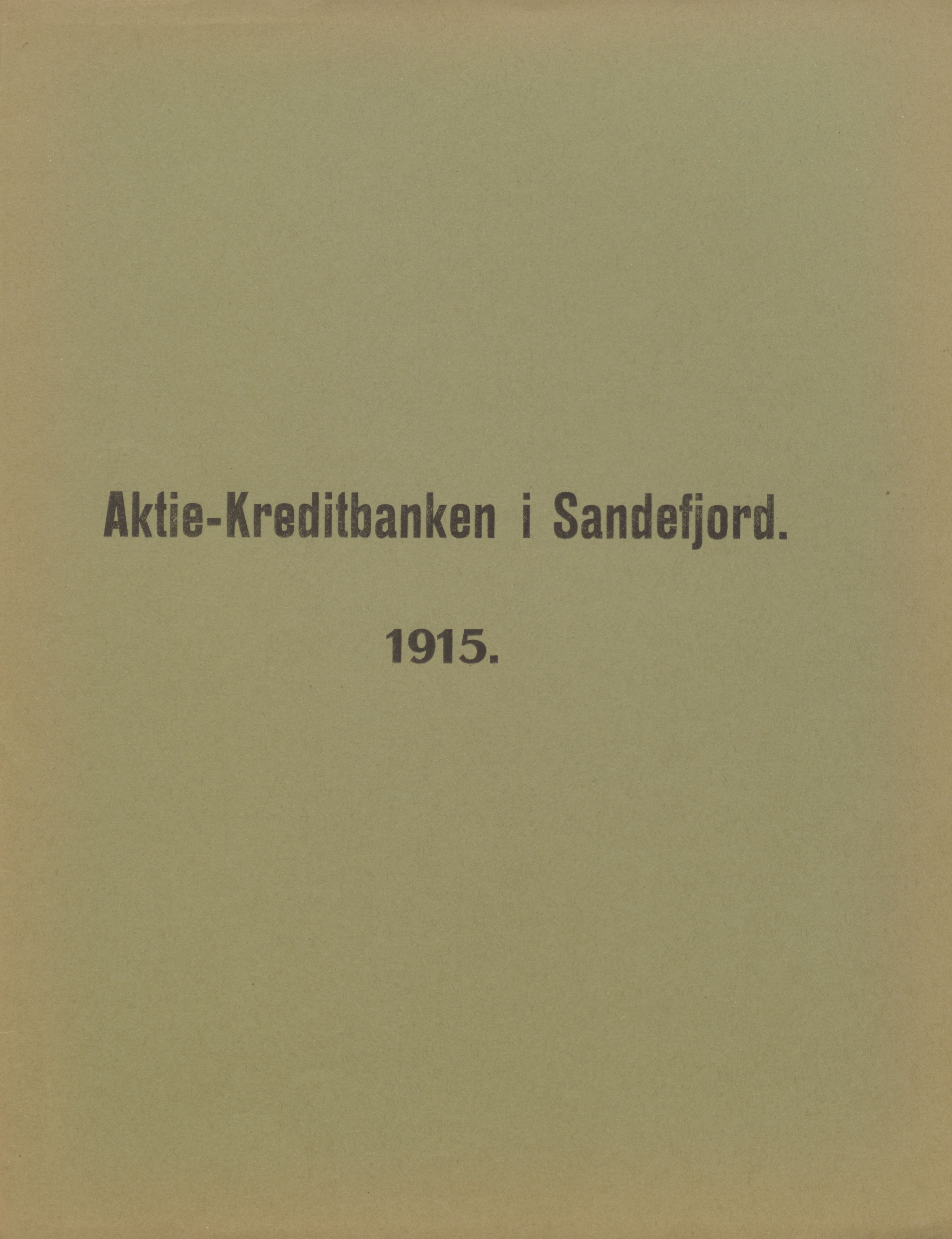 Privatbanken i Sandefjord AS, VEMU/ARS-A-1256/X/L0001: Årsberetninger, 1912-1929, p. 23