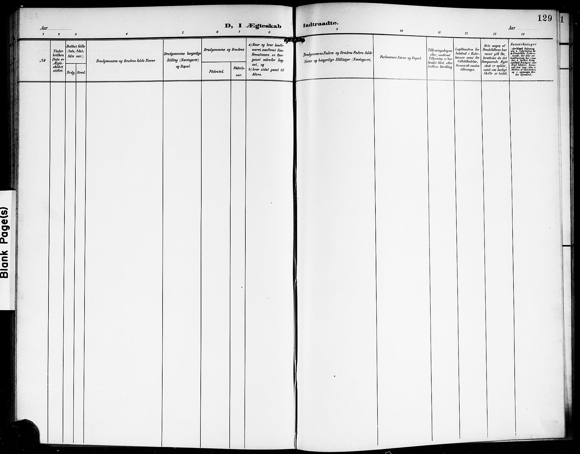 Vestby prestekontor Kirkebøker, AV/SAO-A-10893/G/Gb/L0002: Parish register (copy) no. II 2, 1903-1914, p. 129