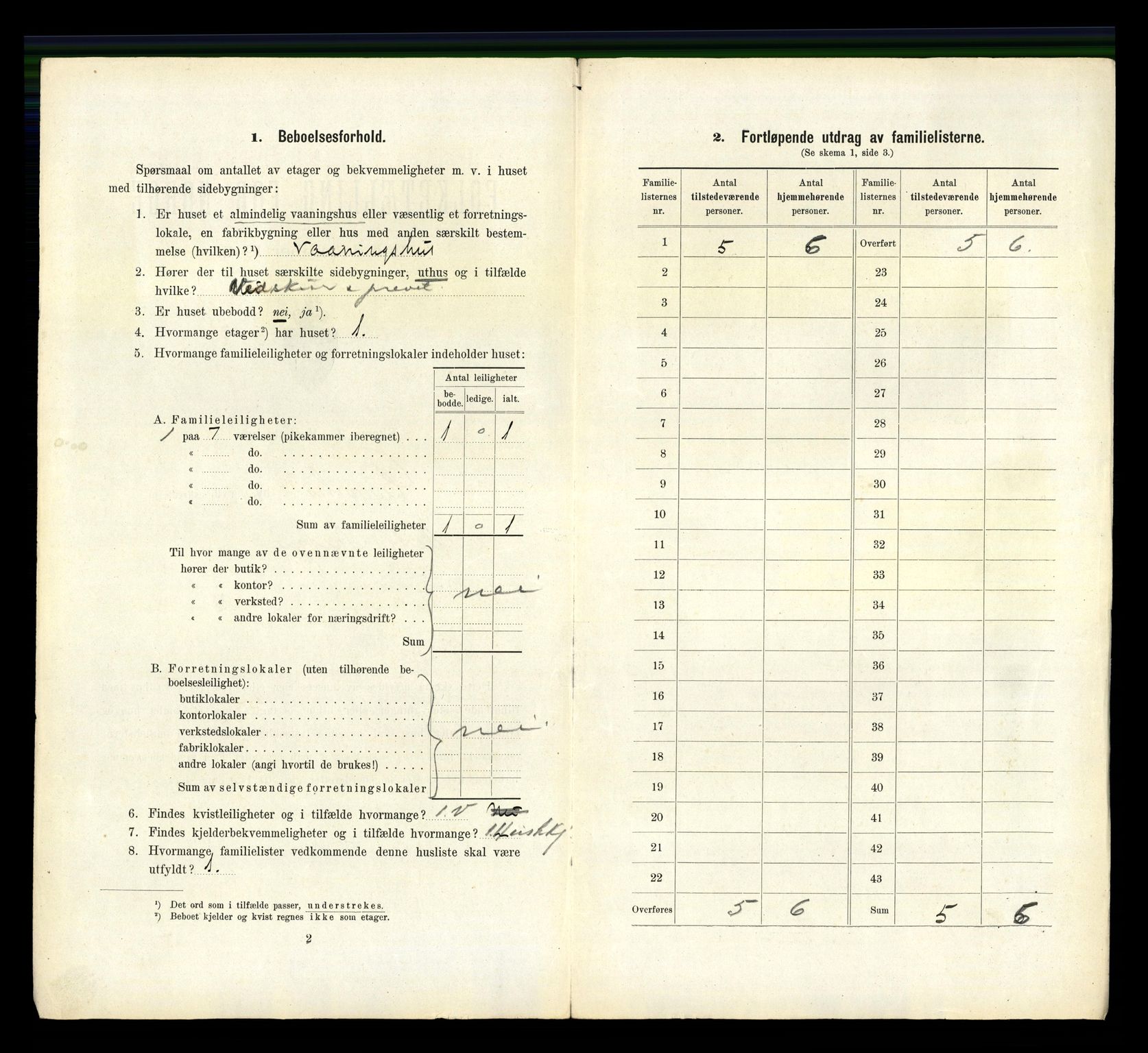 RA, 1910 census for Larvik, 1910, p. 6662