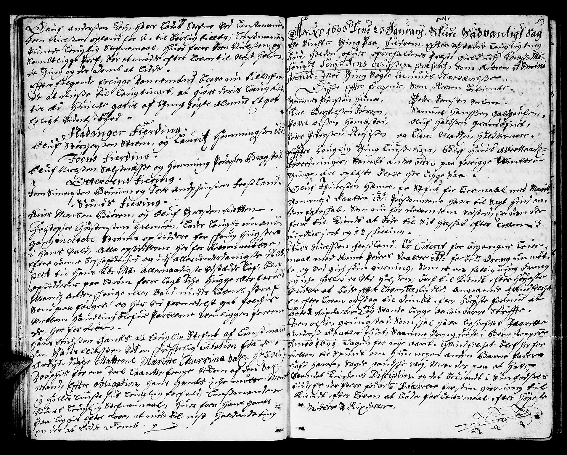 Namdal sorenskriveri, AV/SAT-A-4133/1/1/1A/L0002: Tingbok, 1693-1699, p. 12b-13a