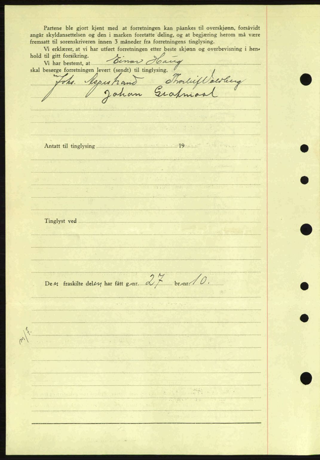 Idd og Marker sorenskriveri, AV/SAO-A-10283/G/Gb/Gbb/L0006: Mortgage book no. A6, 1943-1944, Diary no: : 73/1944