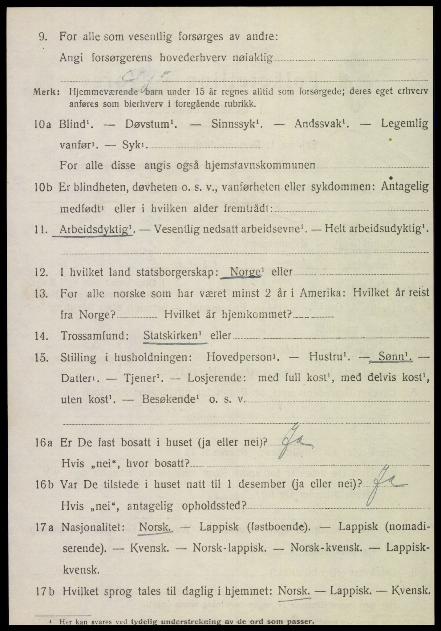 SAT, 1920 census for Røra, 1920, p. 1508
