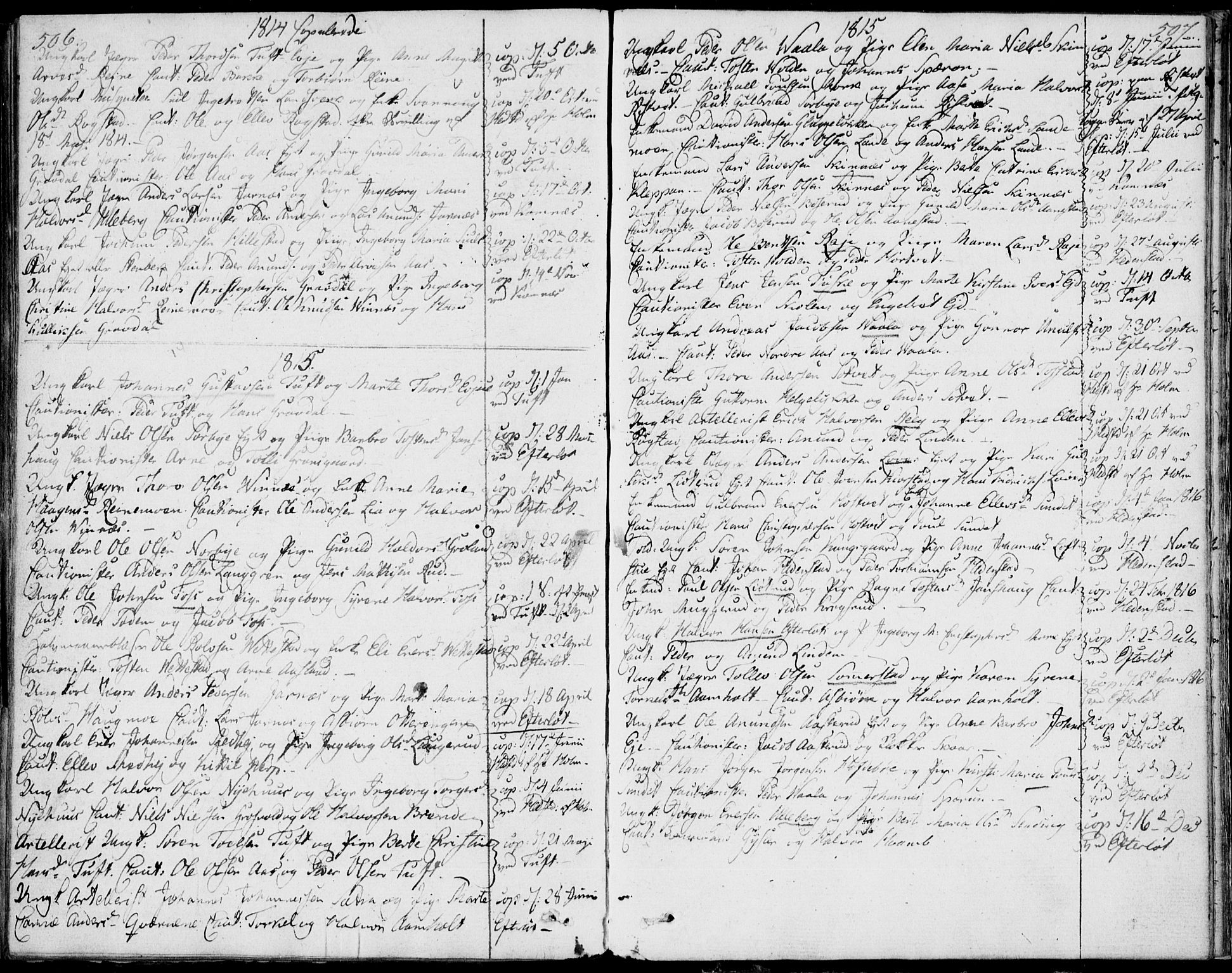 Sandsvær kirkebøker, AV/SAKO-A-244/F/Fa/L0003: Parish register (official) no. I 3, 1809-1817, p. 506-507