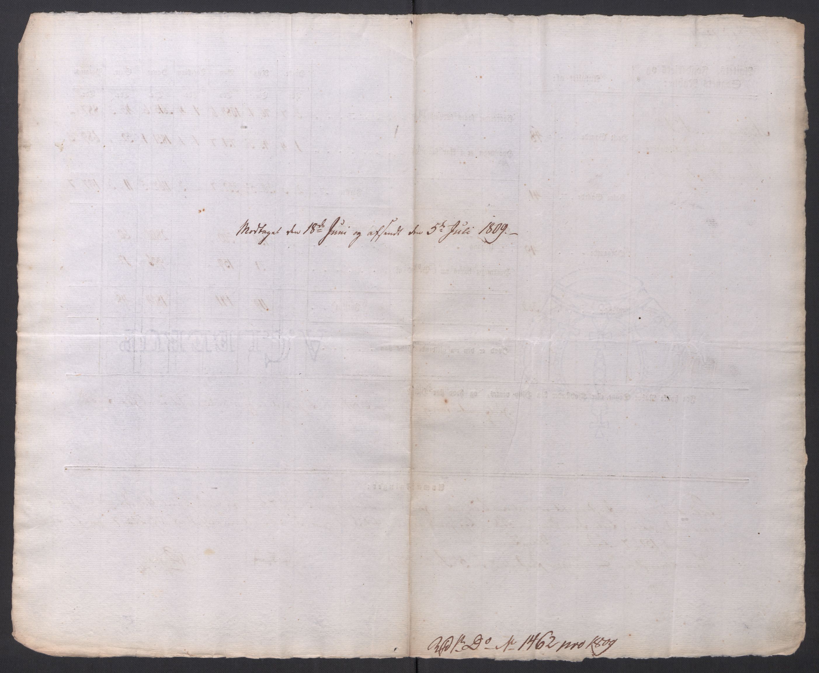 Regjeringskommisjonen 1807-1810, 1. kontor/byrå, AV/RA-EA-2871/Dd/L0014: Kornavl: De utfyldte skjemaer fra sognekommisjonene i Kristiania og Kristiansand stift, 1809, p. 92