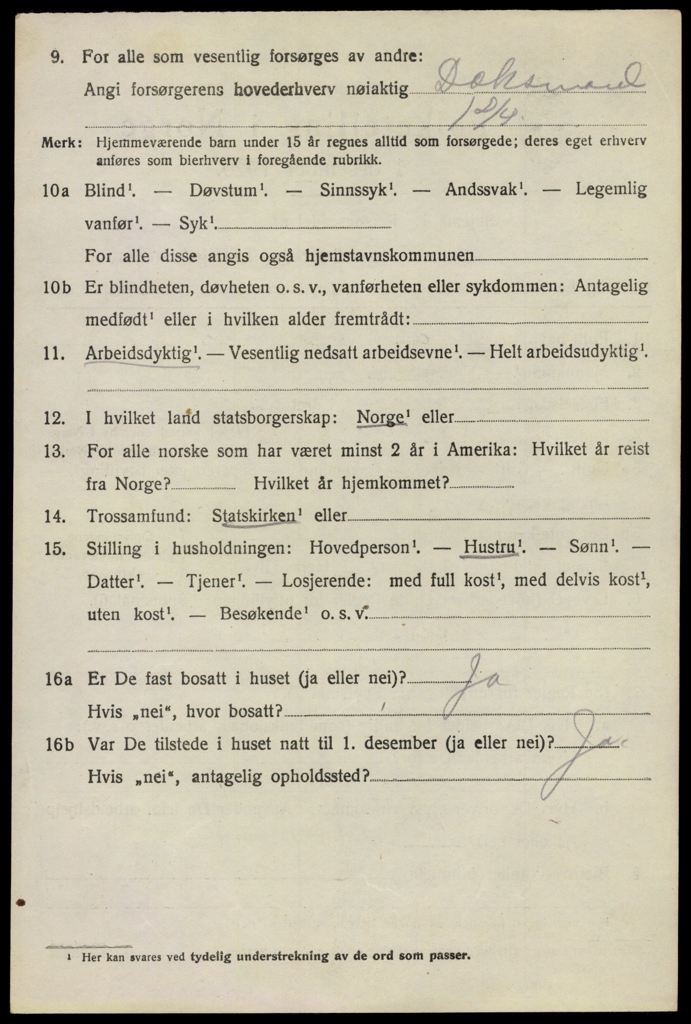 SAO, 1920 census for Glemmen, 1920, p. 15352