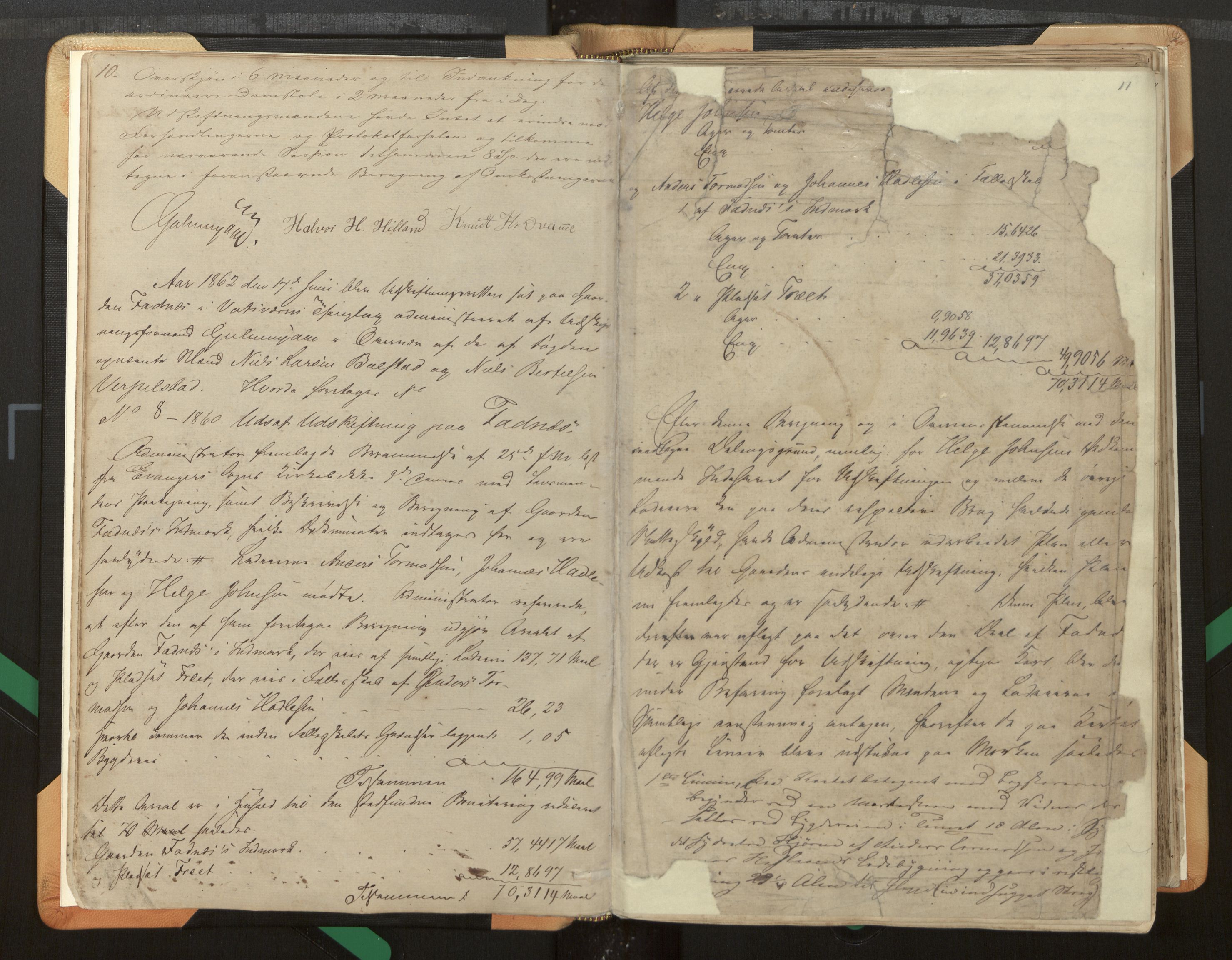 Hordaland jordskiftedøme - I Nordhordland jordskiftedistrikt, AV/SAB-A-6801/A/Aa/L0002: Forhandlingsprotokoll, 1862-1864, p. 10-11