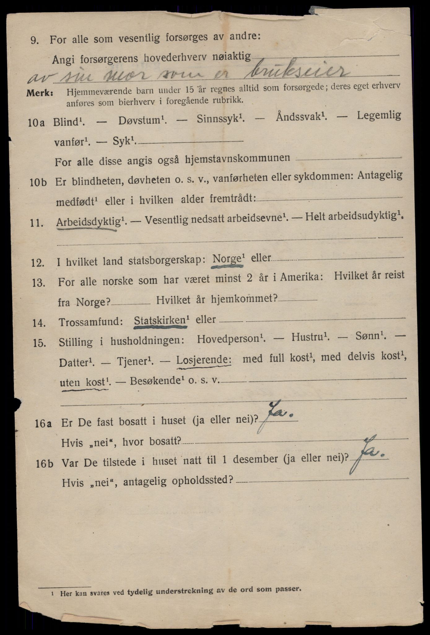 SAT, 1920 census for Trondheim, 1920, p. 89413