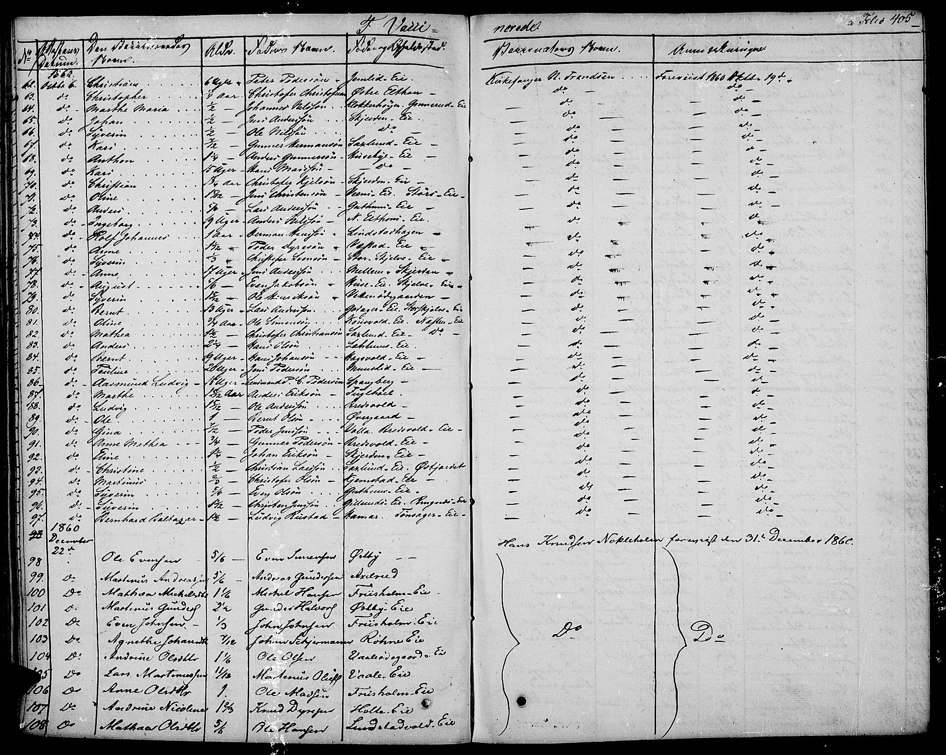 Stange prestekontor, AV/SAH-PREST-002/K/L0009: Parish register (official) no. 9, 1826-1835, p. 405