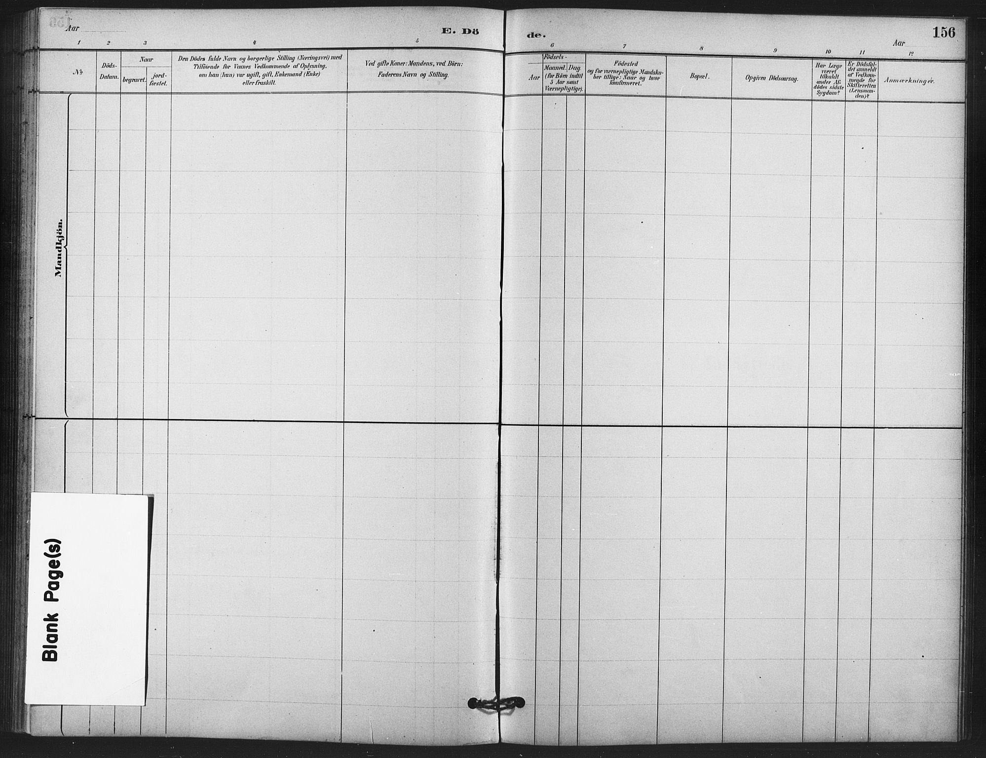 Skedsmo prestekontor Kirkebøker, AV/SAO-A-10033a/F/Fb/L0001: Parish register (official) no. II 1, 1883-1901, p. 156