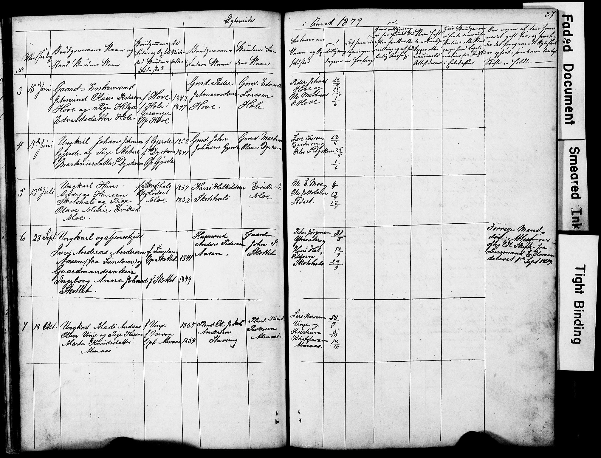 Ministerialprotokoller, klokkerbøker og fødselsregistre - Møre og Romsdal, AV/SAT-A-1454/521/L0301: Parish register (copy) no. 521C02, 1854-1881, p. 37