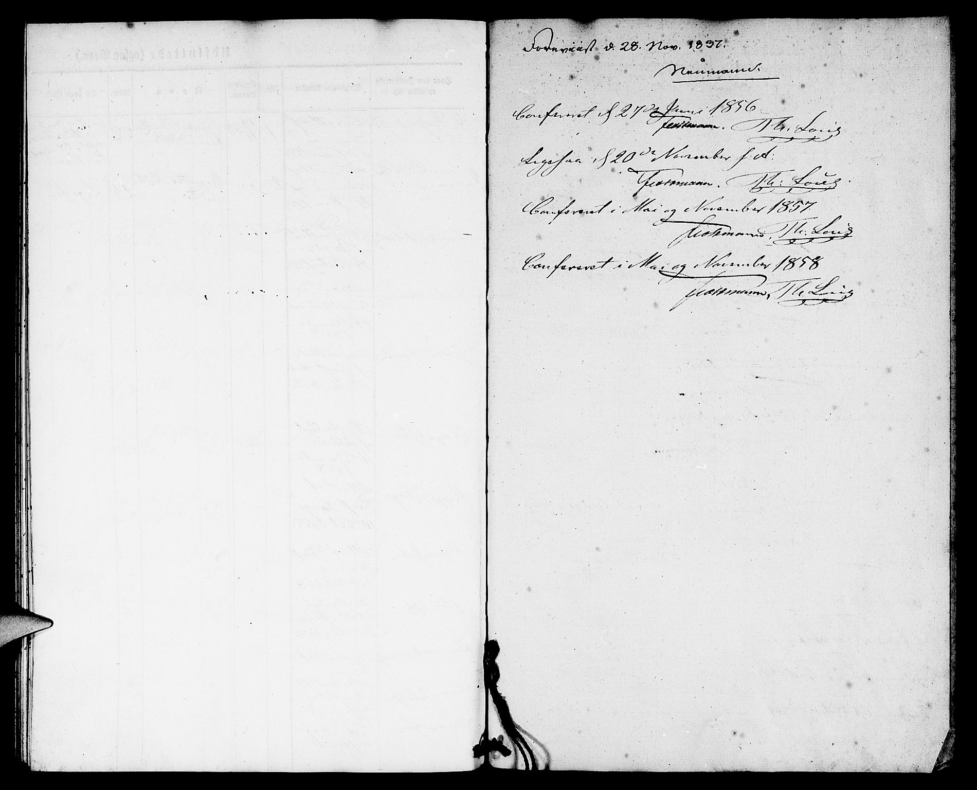 Nykirken Sokneprestembete, SAB/A-77101/H/Hab: Parish register (copy) no. F 1, 1837-1859, p. 52