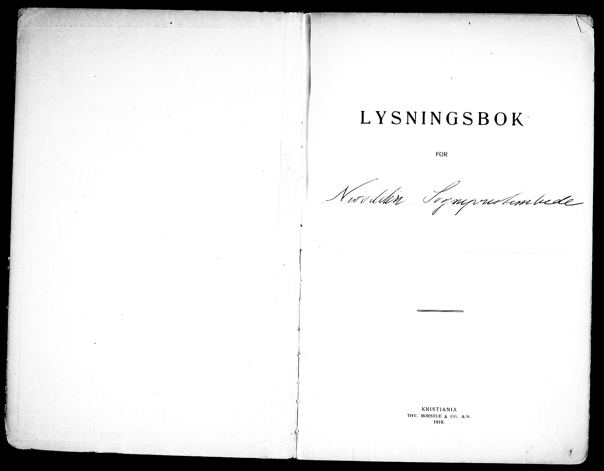 Nesodden prestekontor Kirkebøker, SAO/A-10013/H/Ha/L0001: Banns register no. 1, 1919-1947