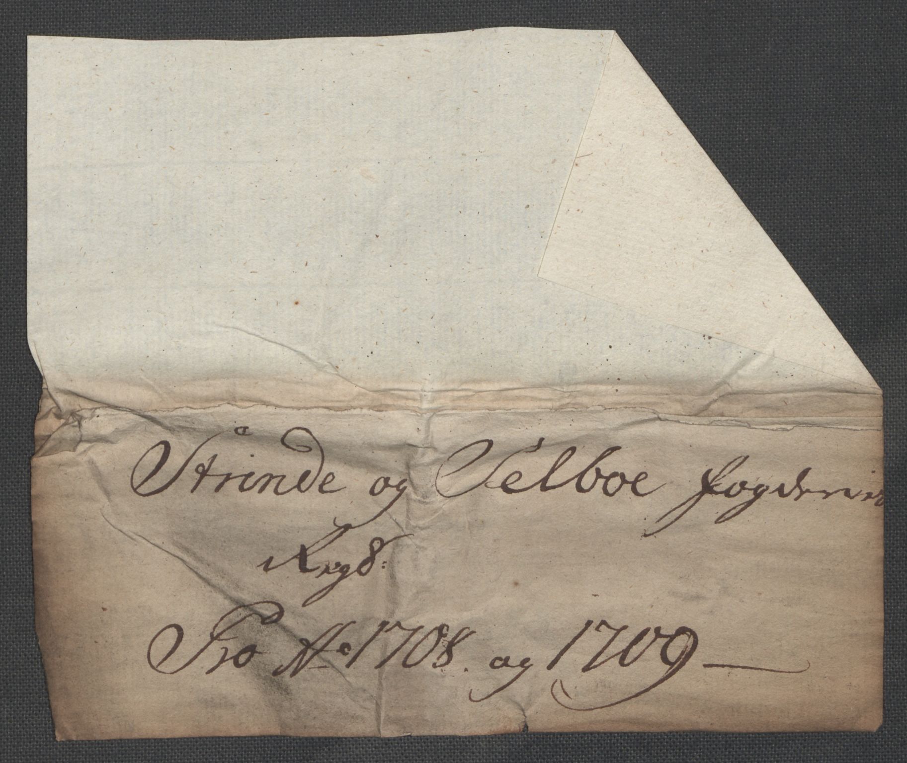 Rentekammeret inntil 1814, Reviderte regnskaper, Fogderegnskap, AV/RA-EA-4092/R61/L4110: Fogderegnskap Strinda og Selbu, 1707-1708, p. 291