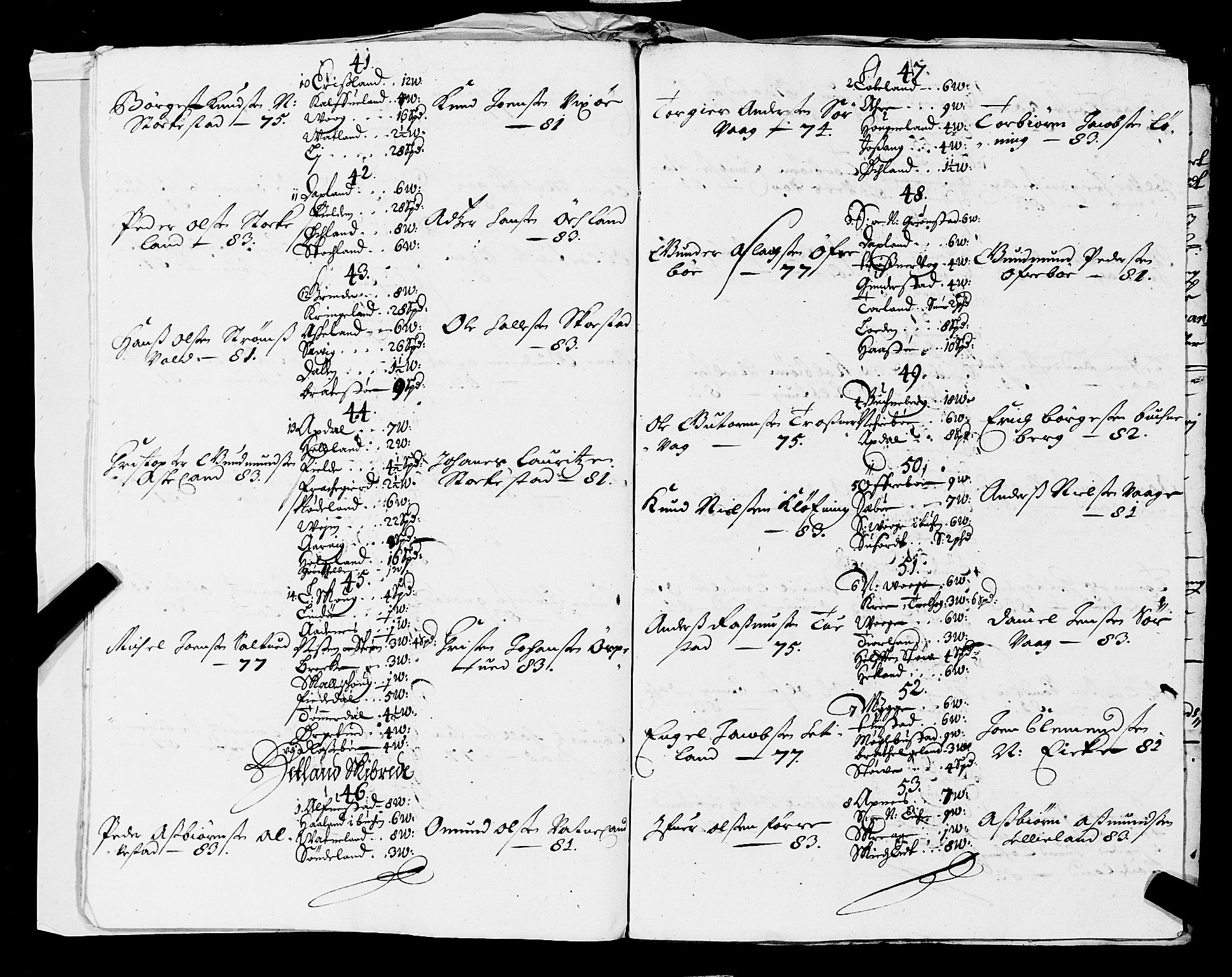 Fylkesmannen i Rogaland, AV/SAST-A-101928/99/3/325/325CA, 1655-1832, p. 727