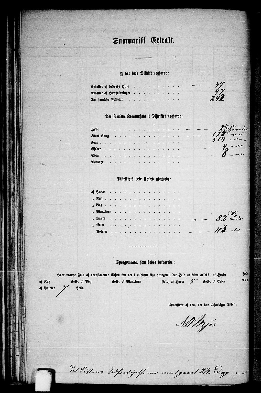 RA, 1865 census for Hosanger, 1865, p. 59