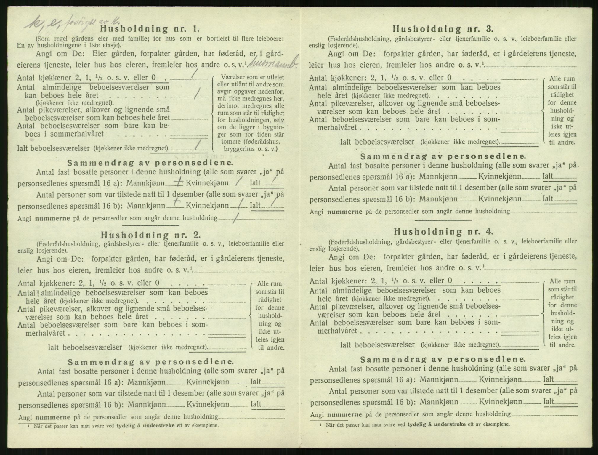 SAT, 1920 census for Aukra, 1920, p. 302