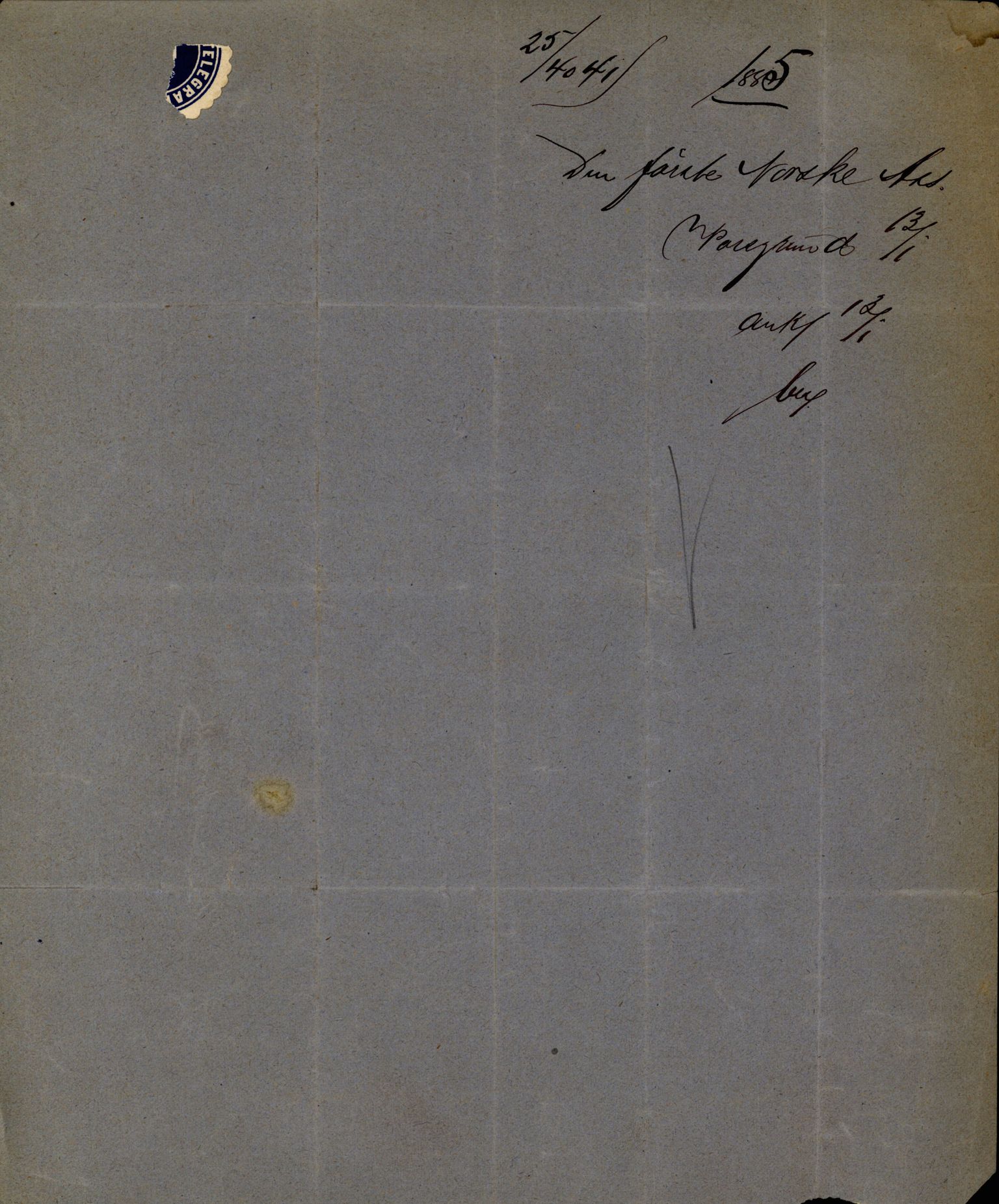 Pa 63 - Østlandske skibsassuranceforening, VEMU/A-1079/G/Ga/L0017/0013: Havaridokumenter / Diaz, Holmestrand, Kalliope, Olaf Trygvason, Norafjeld, 1884, p. 37