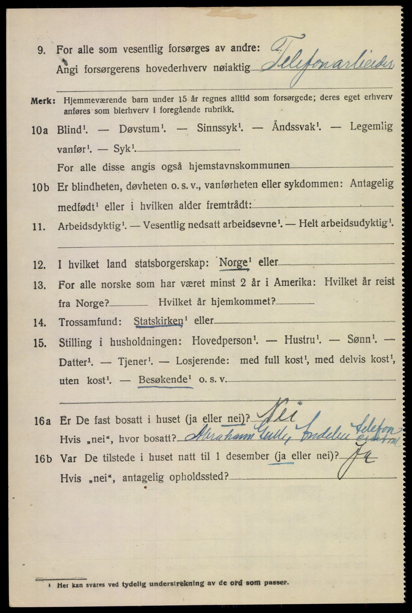SAKO, 1920 census for Andebu, 1920, p. 2625