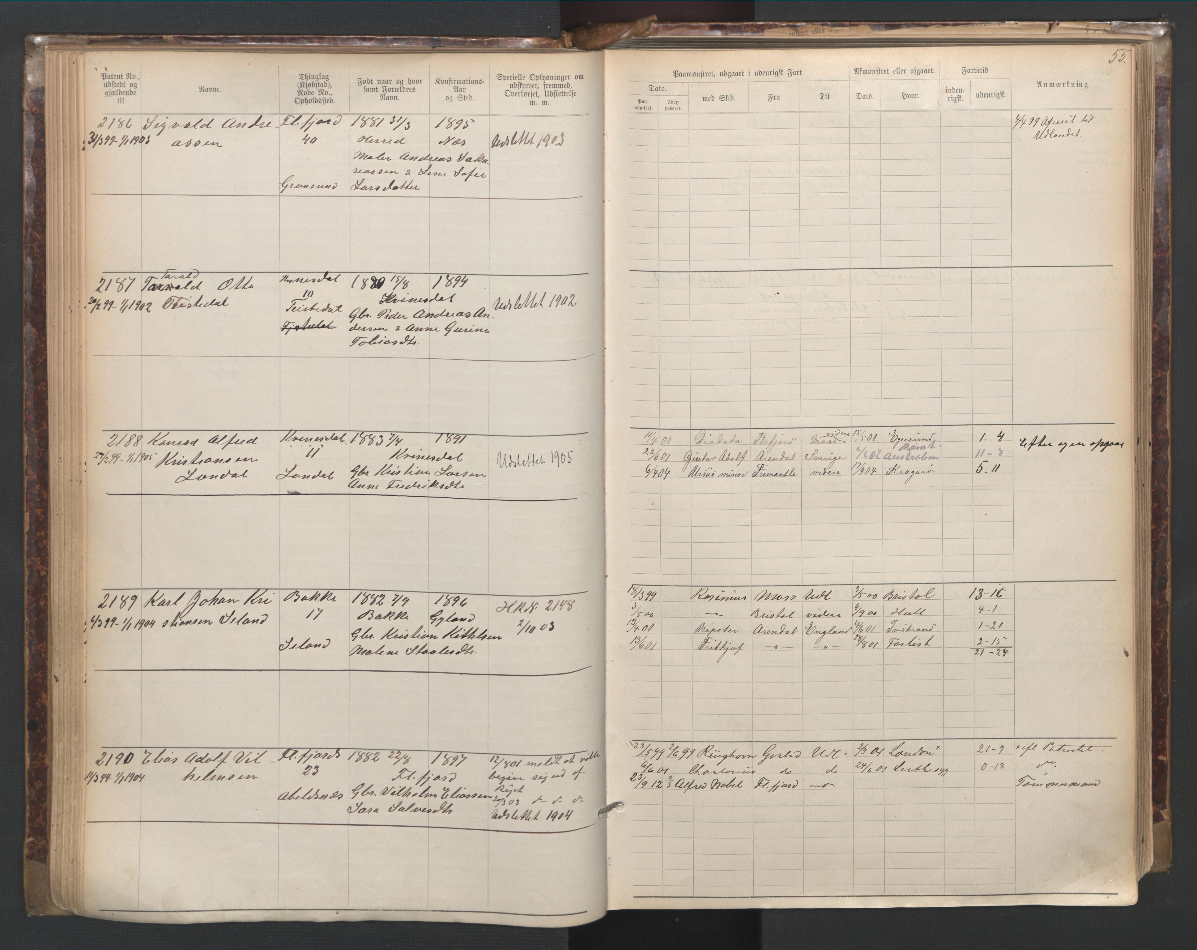 Flekkefjord mønstringskrets, SAK/2031-0018/F/Fa/L0003: Annotasjonsrulle nr 1921-2963 med register, N-3, 1892-1948, p. 85