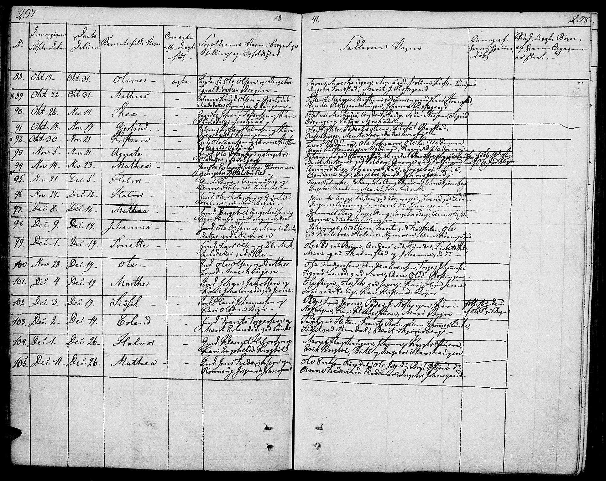 Øyer prestekontor, SAH/PREST-084/H/Ha/Haa/L0004: Parish register (official) no. 4, 1824-1841, p. 297-298