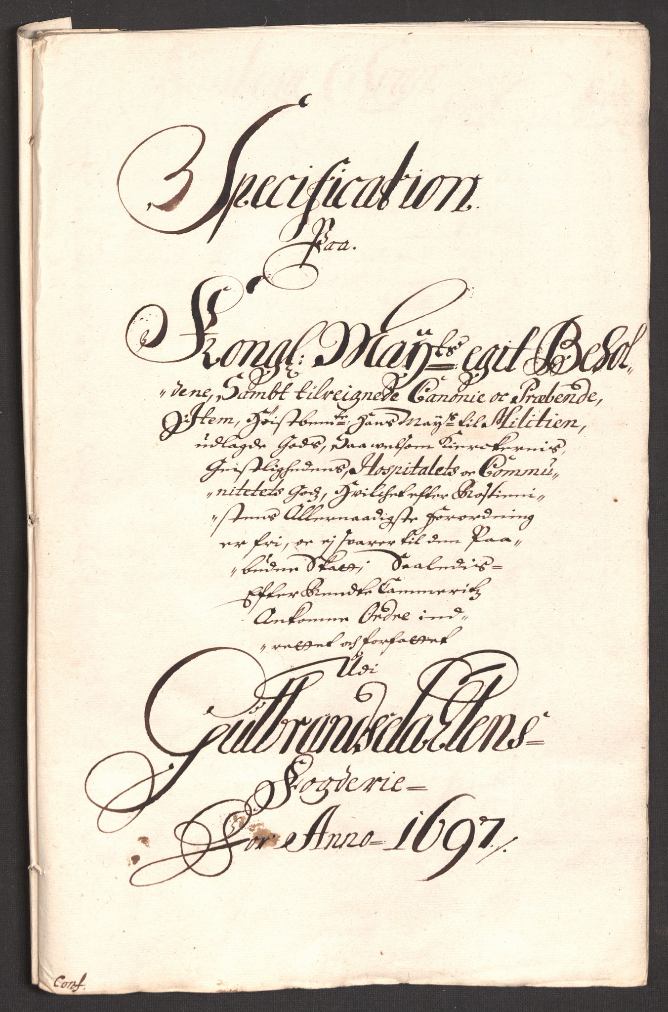 Rentekammeret inntil 1814, Reviderte regnskaper, Fogderegnskap, RA/EA-4092/R17/L1170: Fogderegnskap Gudbrandsdal, 1696-1697, p. 276