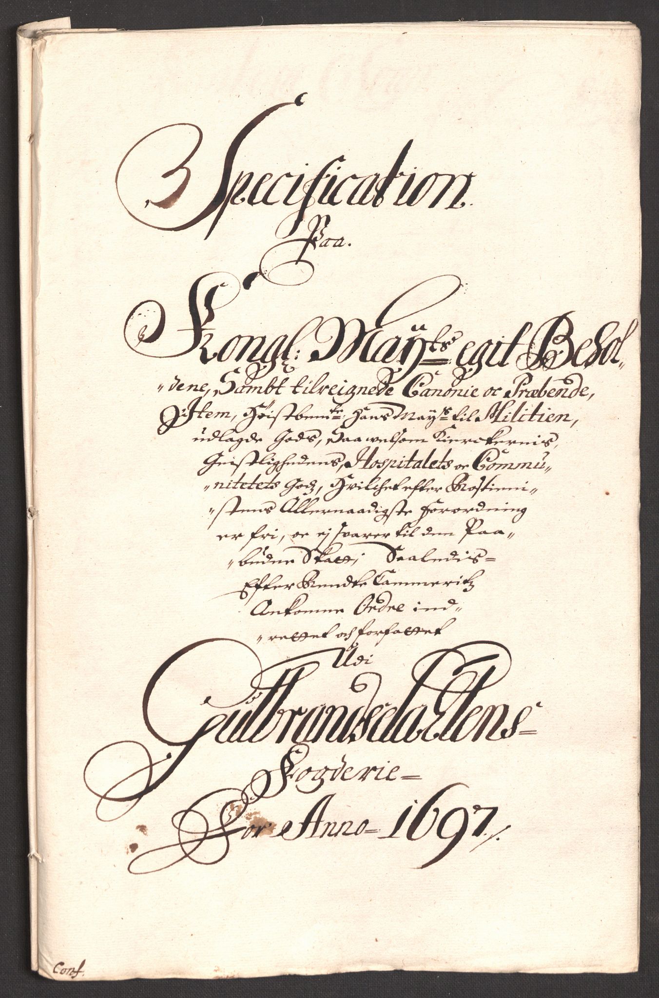 Rentekammeret inntil 1814, Reviderte regnskaper, Fogderegnskap, AV/RA-EA-4092/R17/L1170: Fogderegnskap Gudbrandsdal, 1696-1697, p. 276