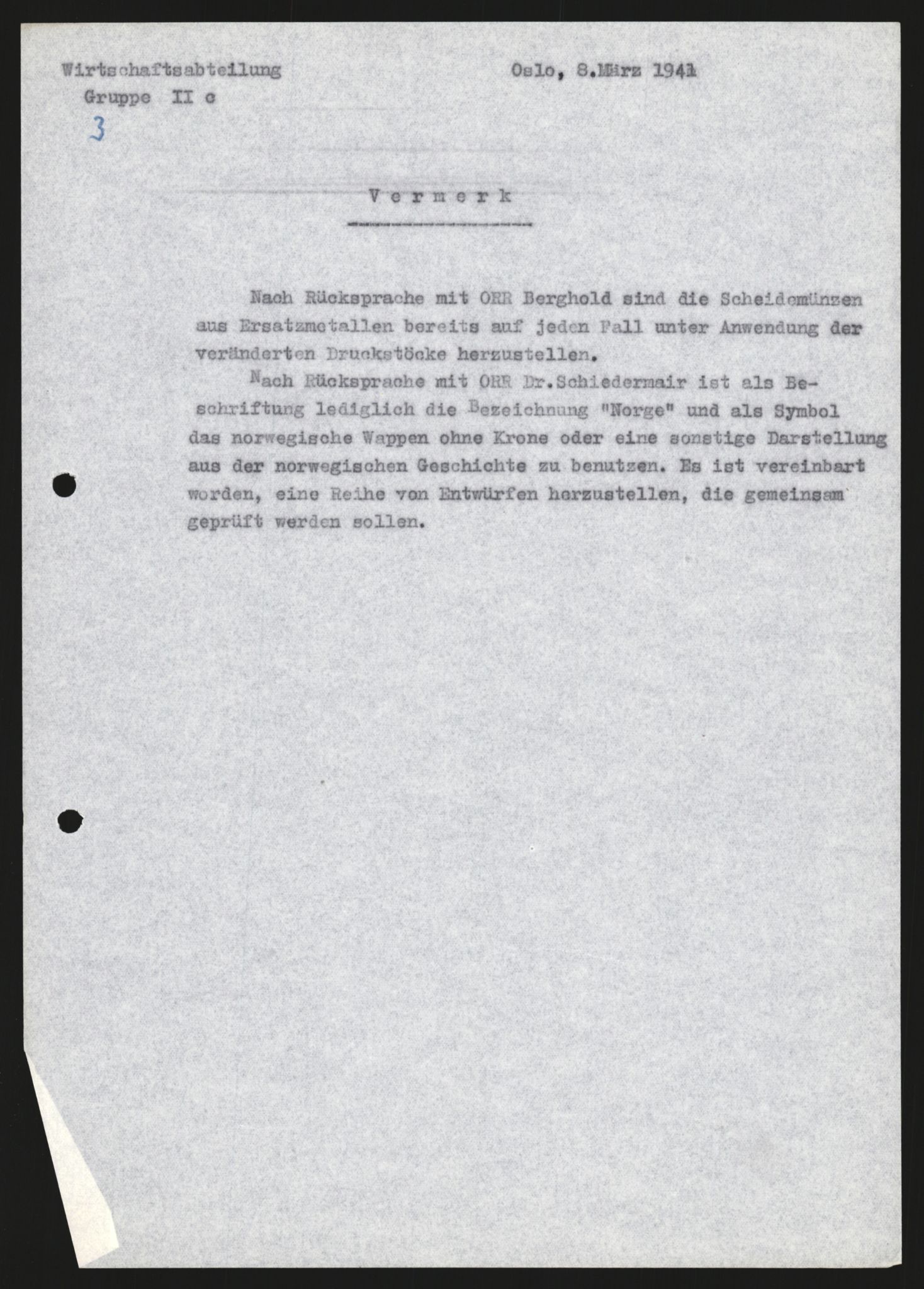 Forsvarets Overkommando. 2 kontor. Arkiv 11.4. Spredte tyske arkivsaker, AV/RA-RAFA-7031/D/Dar/Darb/L0003: Reichskommissariat - Hauptabteilung Vervaltung, 1940-1945, p. 1606