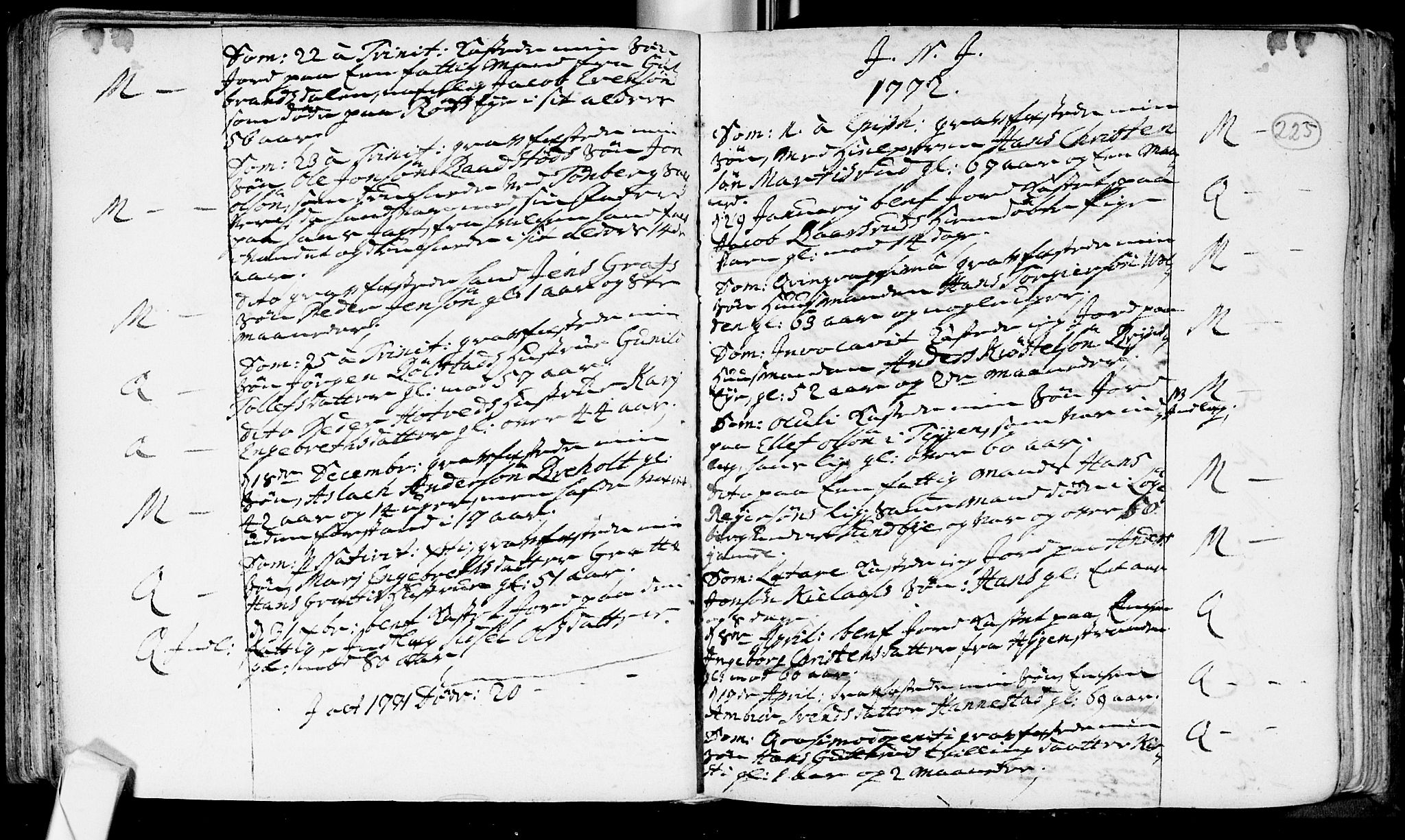 Røyken kirkebøker, AV/SAKO-A-241/F/Fa/L0002: Parish register (official) no. 2, 1731-1782, p. 225