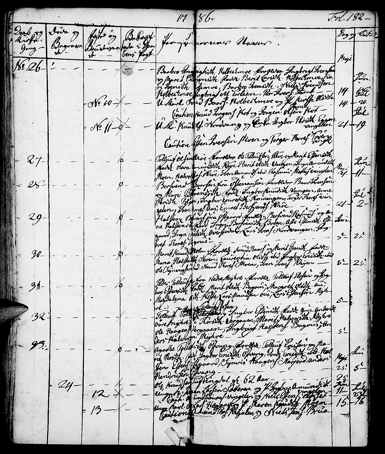 Tolga prestekontor, AV/SAH-PREST-062/K/L0002: Parish register (official) no. 2, 1768-1786, p. 182