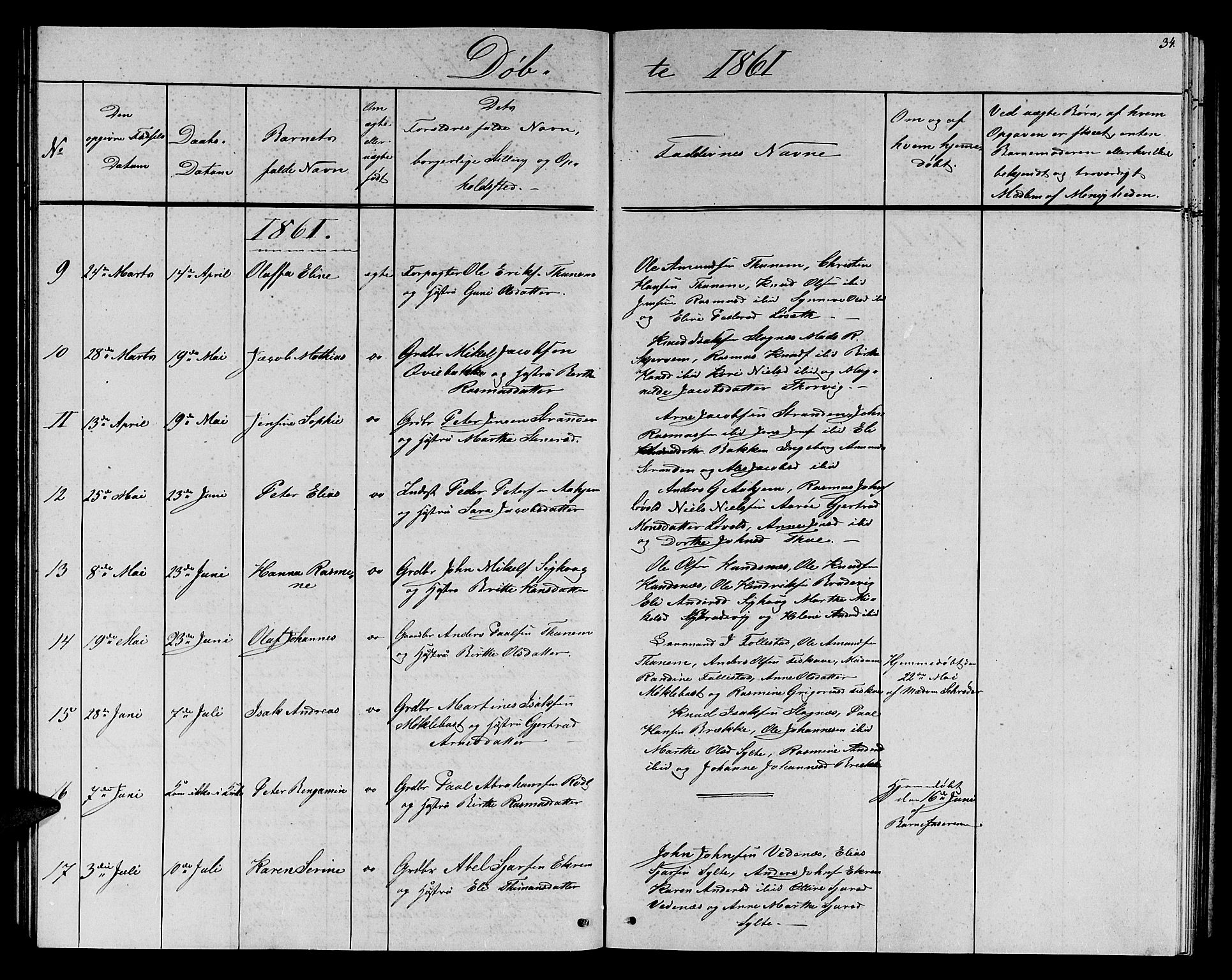 Ministerialprotokoller, klokkerbøker og fødselsregistre - Møre og Romsdal, AV/SAT-A-1454/501/L0015: Parish register (copy) no. 501C01, 1854-1867, p. 34