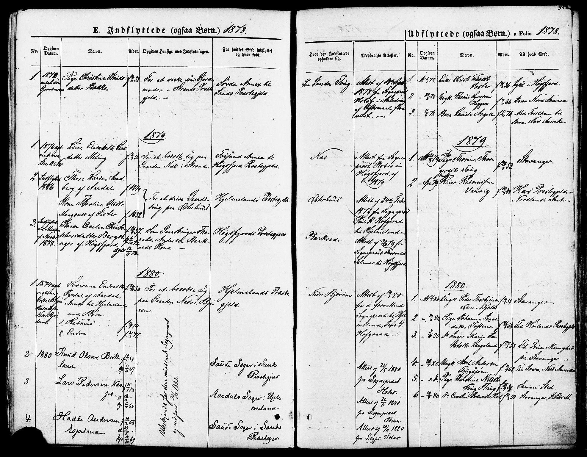 Strand sokneprestkontor, SAST/A-101828/H/Ha/Haa/L0007: Parish register (official) no. A 7, 1855-1881, p. 358