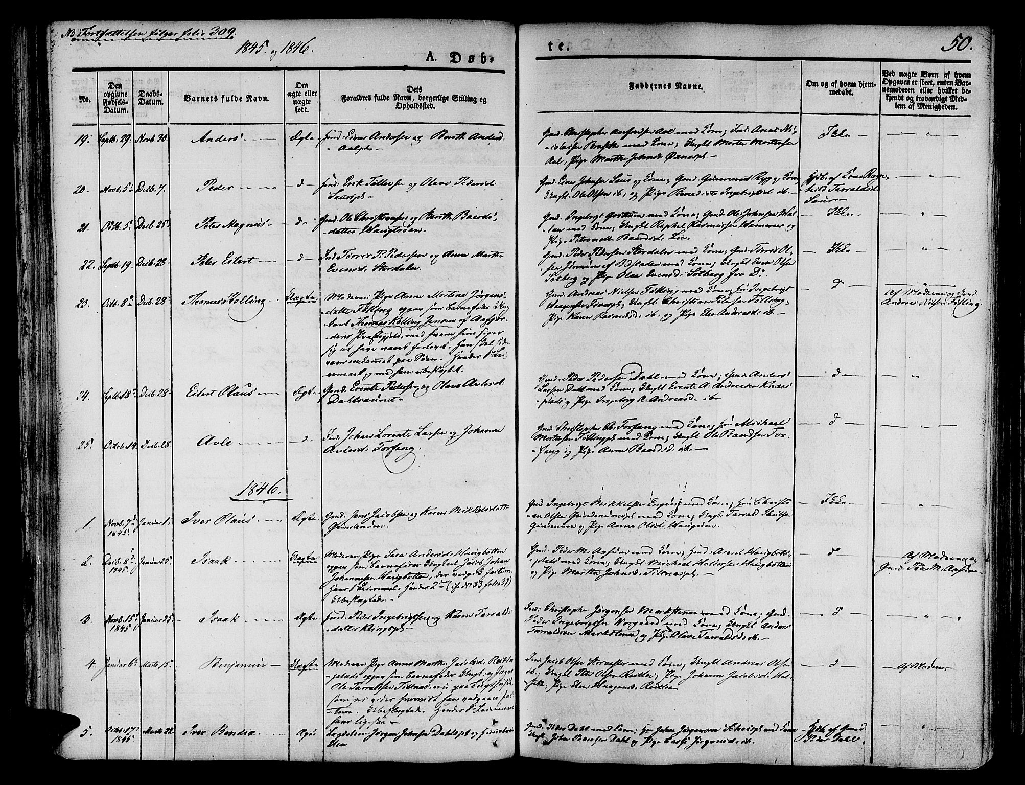 Ministerialprotokoller, klokkerbøker og fødselsregistre - Nord-Trøndelag, AV/SAT-A-1458/746/L0445: Parish register (official) no. 746A04, 1826-1846, p. 50