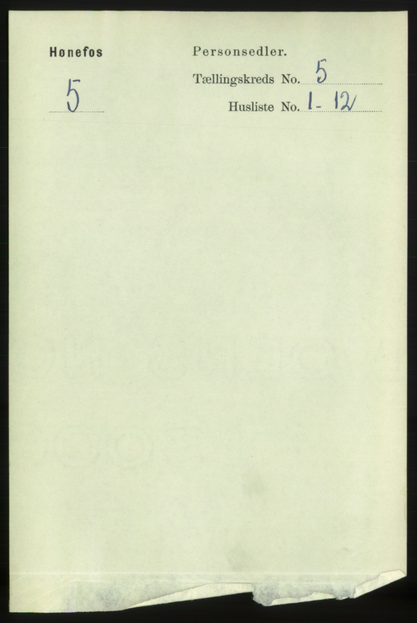 RA, 1891 census for 0601 Hønefoss, 1891, p. 914