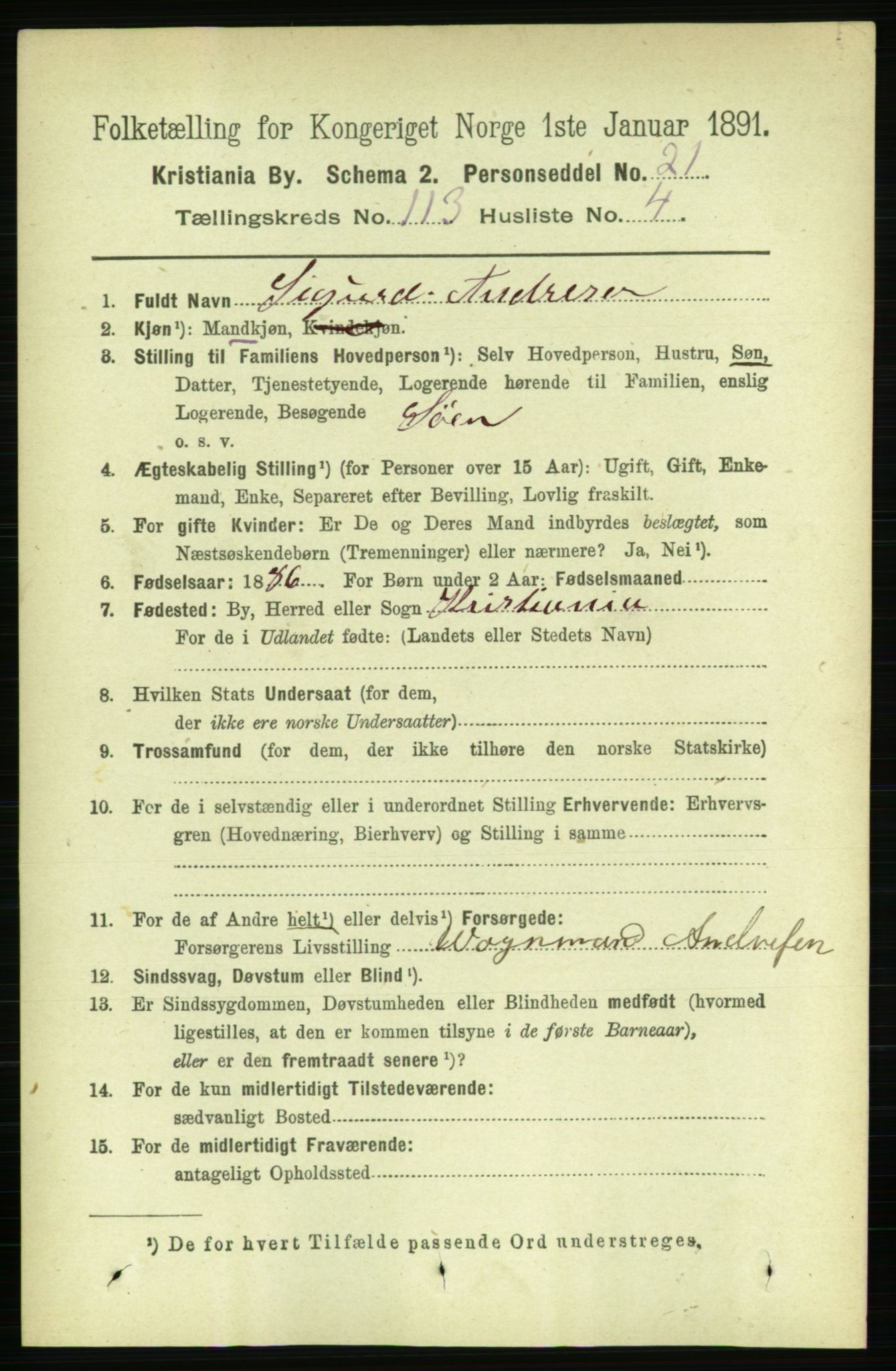 RA, 1891 census for 0301 Kristiania, 1891, p. 59928