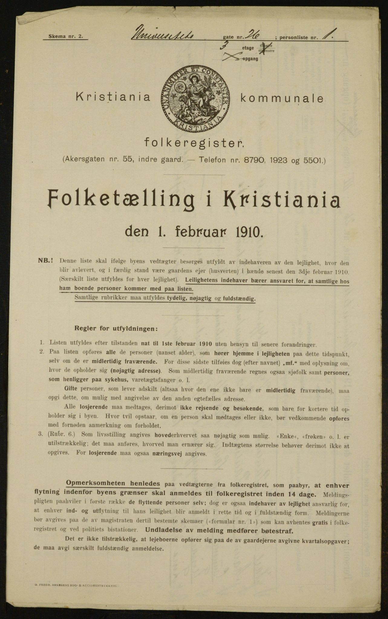 OBA, Municipal Census 1910 for Kristiania, 1910, p. 113941