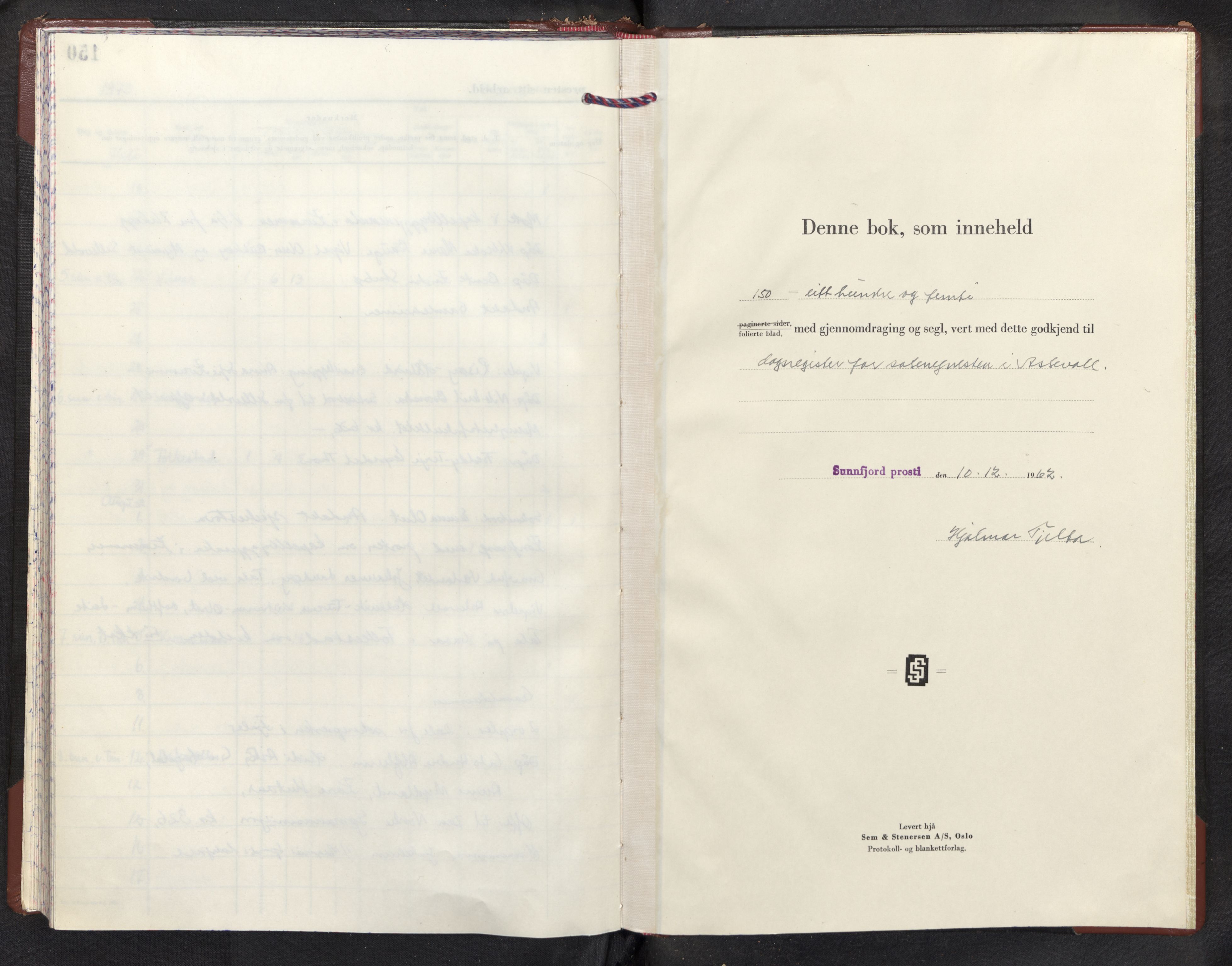 Askvoll sokneprestembete, AV/SAB-A-79501/H/Haa/Haad/L0005: Diary records no. D 5, 1962-1973