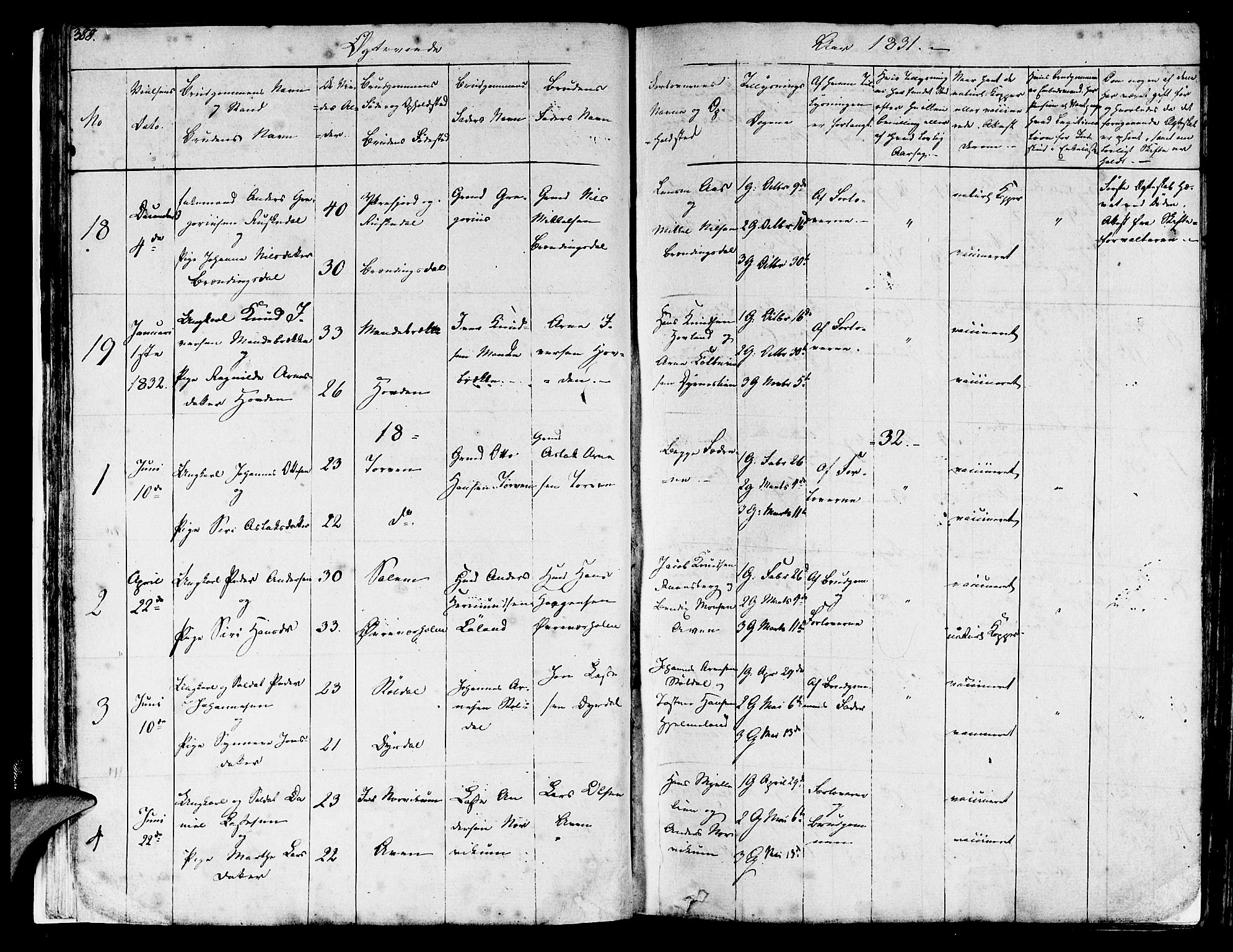 Lavik sokneprestembete, AV/SAB-A-80901: Parish register (official) no. A 2II, 1821-1842, p. 388