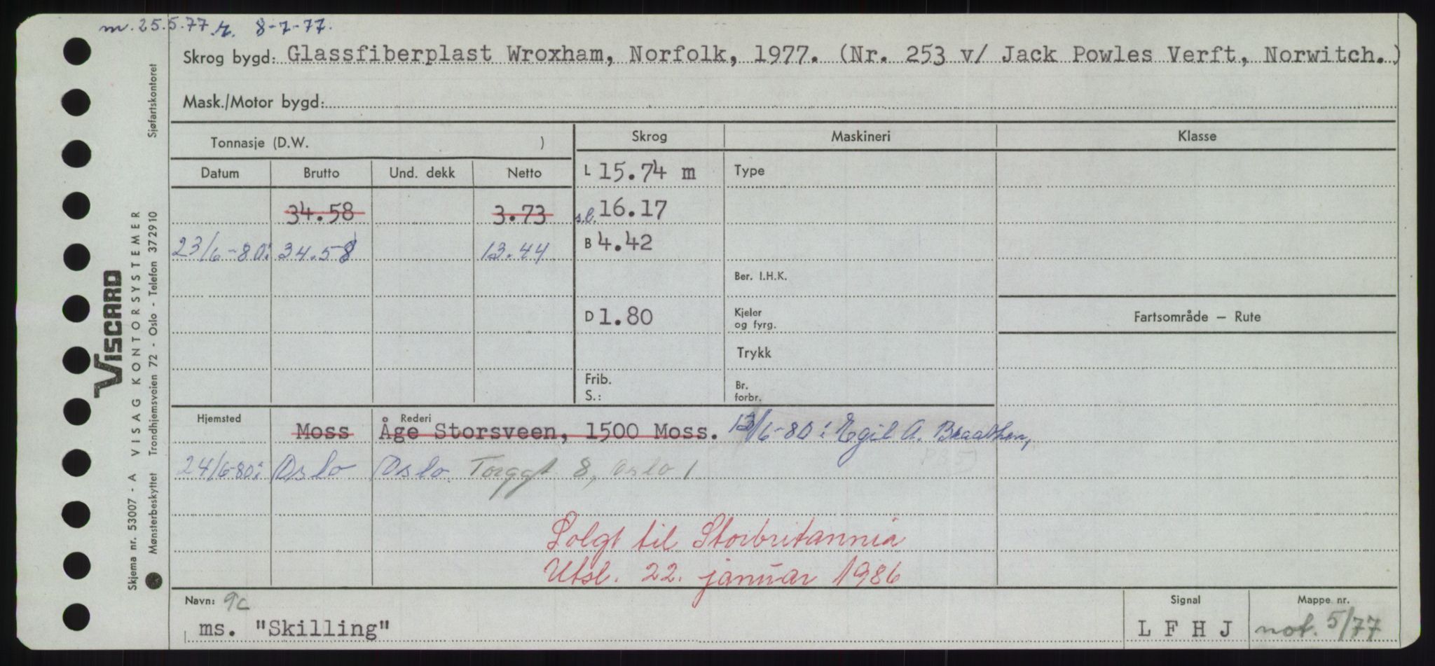 Sjøfartsdirektoratet med forløpere, Skipsmålingen, AV/RA-S-1627/H/Hd/L0034: Fartøy, Sk-Slå, p. 173