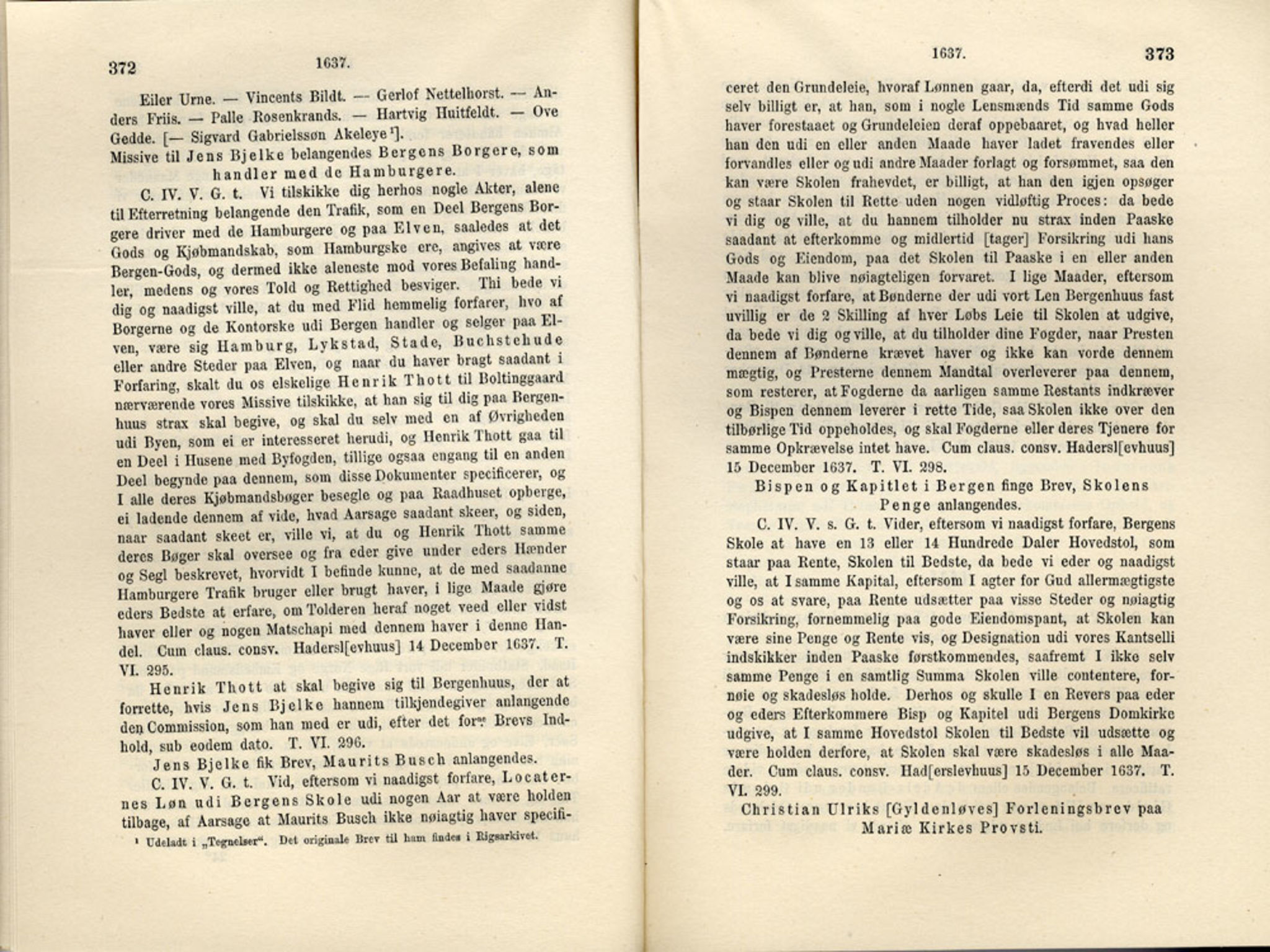 Publikasjoner utgitt av Det Norske Historiske Kildeskriftfond, PUBL/-/-/-: Norske Rigs-Registranter, bind 7, 1635-1640, p. 372-373