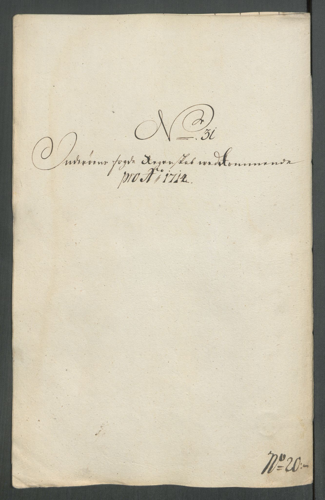 Rentekammeret inntil 1814, Reviderte regnskaper, Fogderegnskap, RA/EA-4092/R63/L4322: Fogderegnskap Inderøy, 1714, p. 304