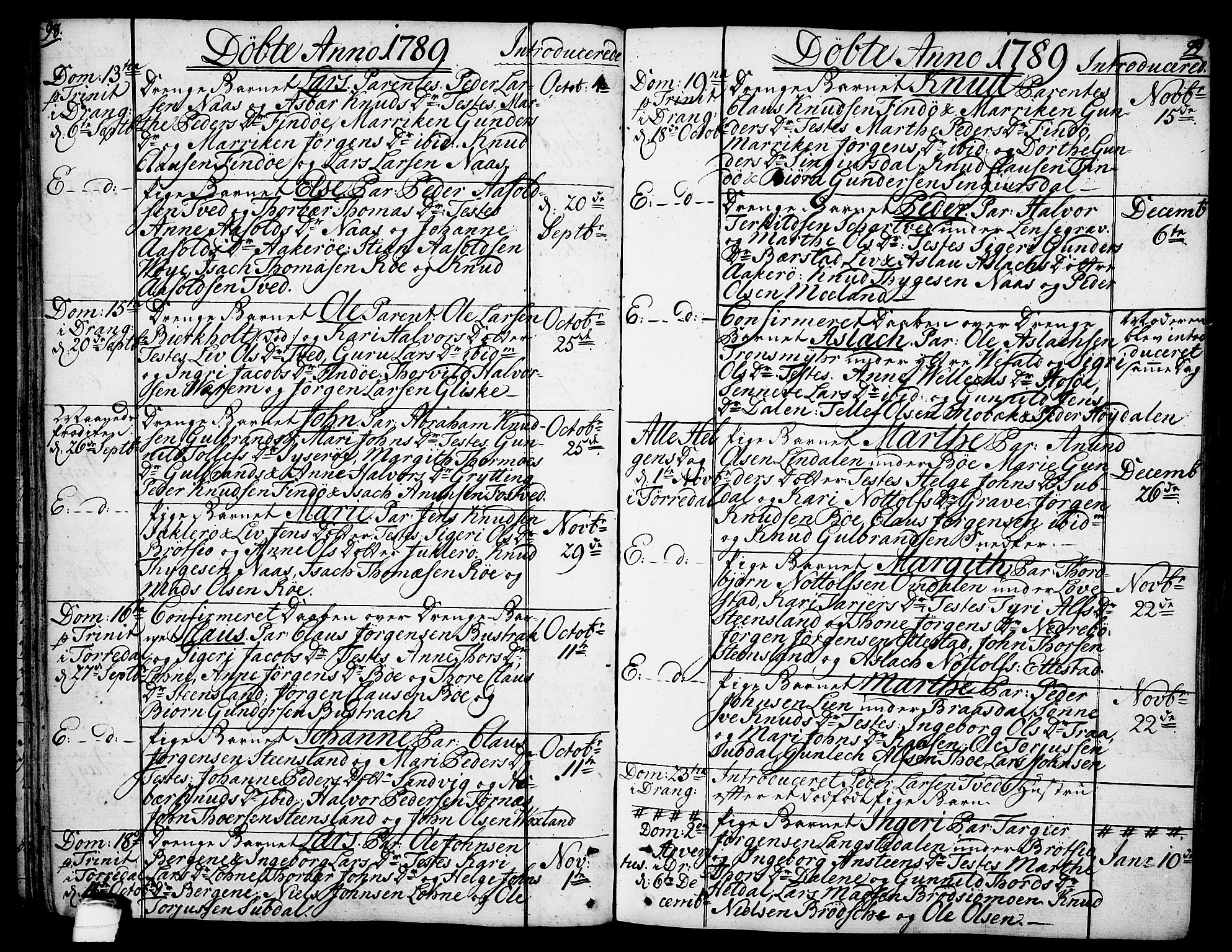 Drangedal kirkebøker, SAKO/A-258/F/Fa/L0003: Parish register (official) no. 3, 1768-1814, p. 98-99